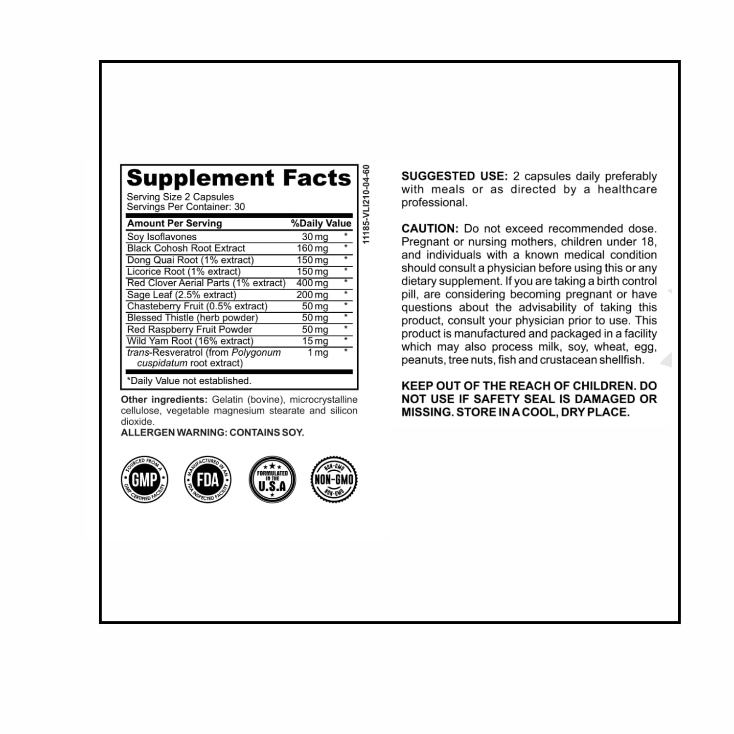 MenstrEaze PMS Relief & Hormone Balance for Women, with Black Cohosh, Vitex, Wild Yam MenstrEaze