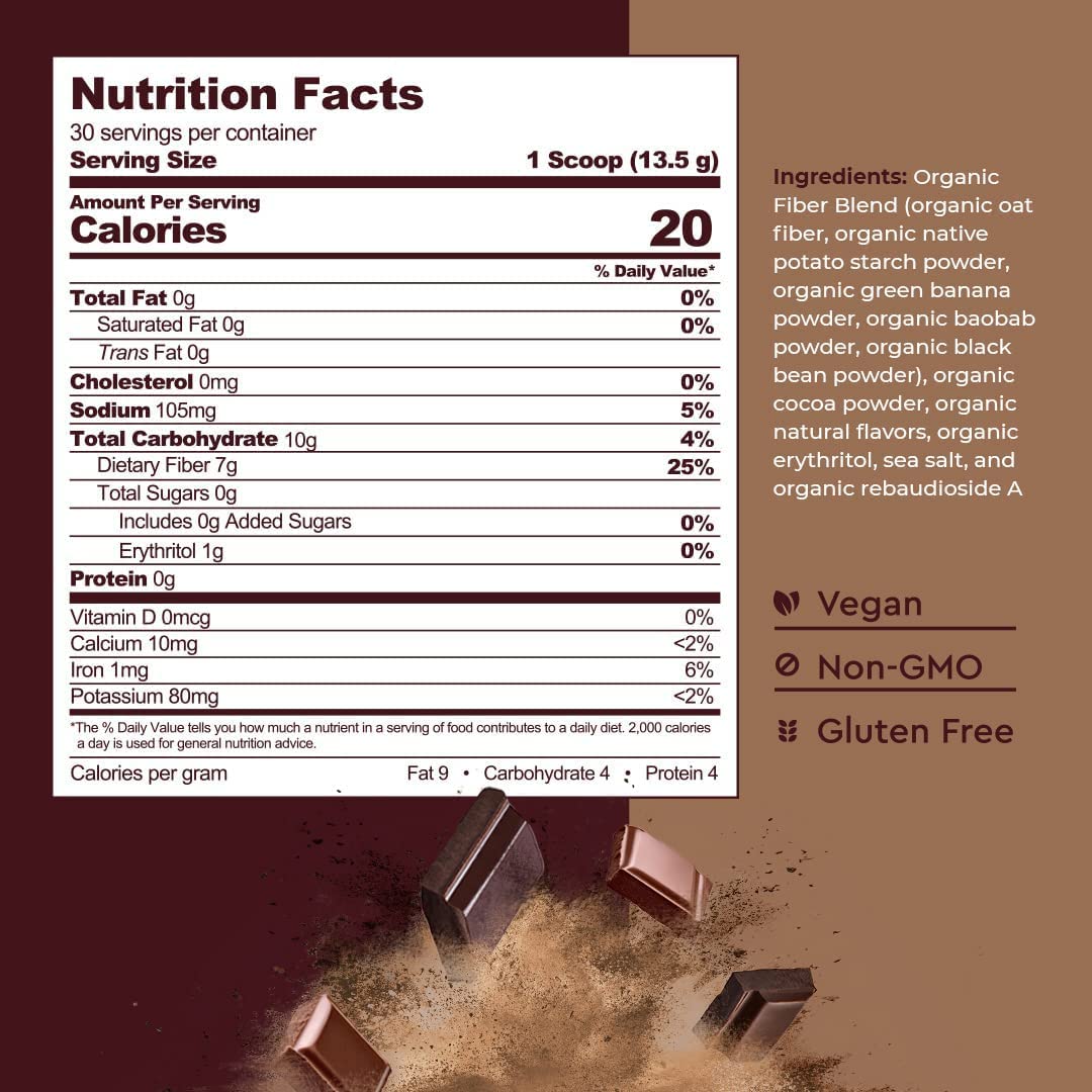 Boost Biome Fiber Supplement Organic Super Greens Powder – Supports Bloating Relief Boost Biome