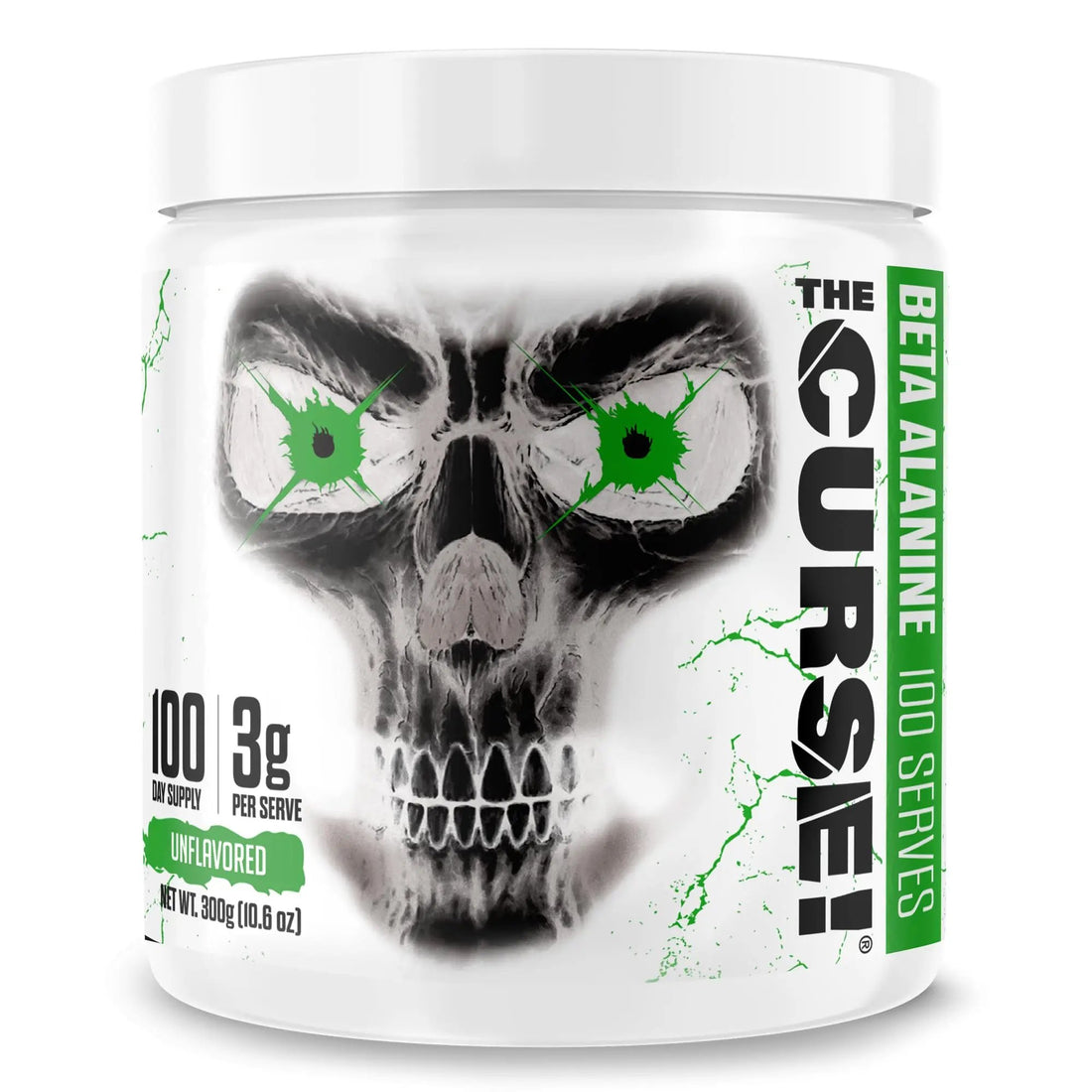 JNX SPORTS The Curse! Beta Alanine Powder - Unflavored, 100 Servings, 3g per Serving