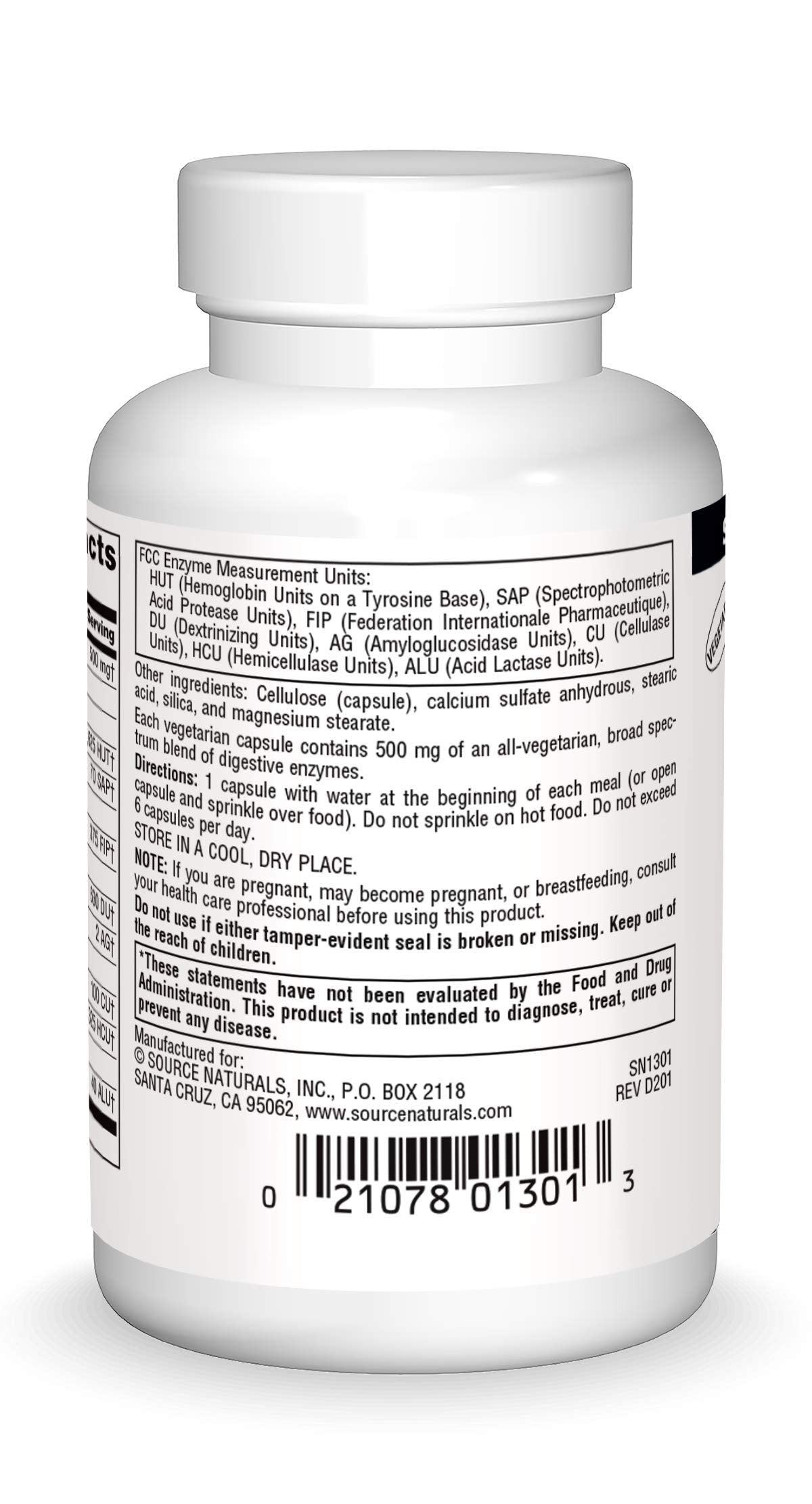 Source Naturals Essential Enzymes 500mg Bio-Aligned Multiple Enzyme Source Naturals