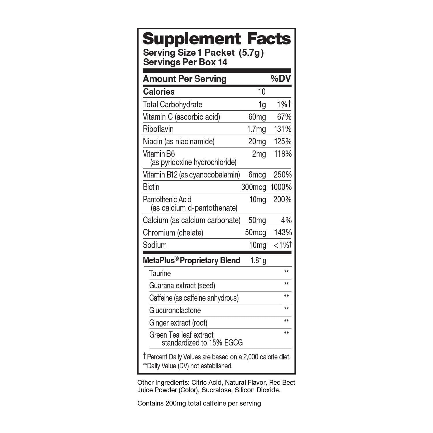 CELSIUS Dragonfruit Lime On-the-Go Powder Stick Packs, Zero Sugar 14 Count(Pack of 1) CELSIUS