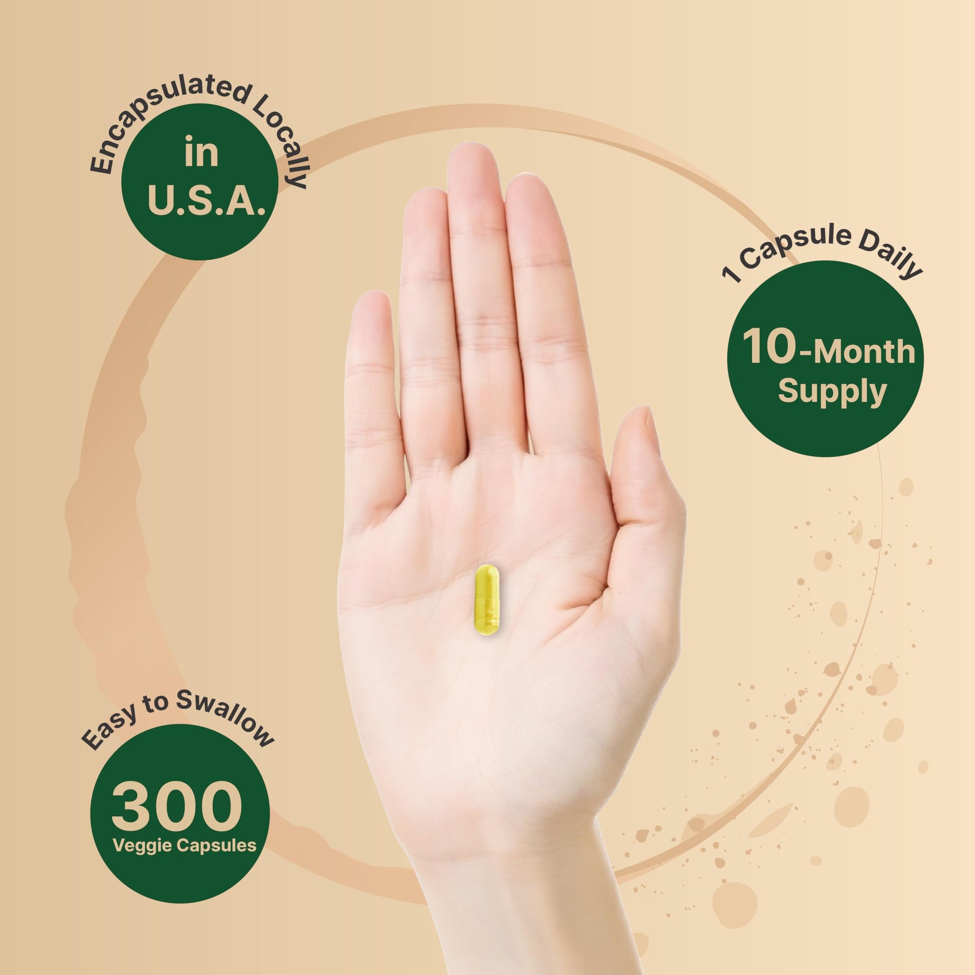 Berberine Supplement 500mg | 300 Veggie Capsules, 97% Pure Berberine HCL – 5:1 Root NatureBell