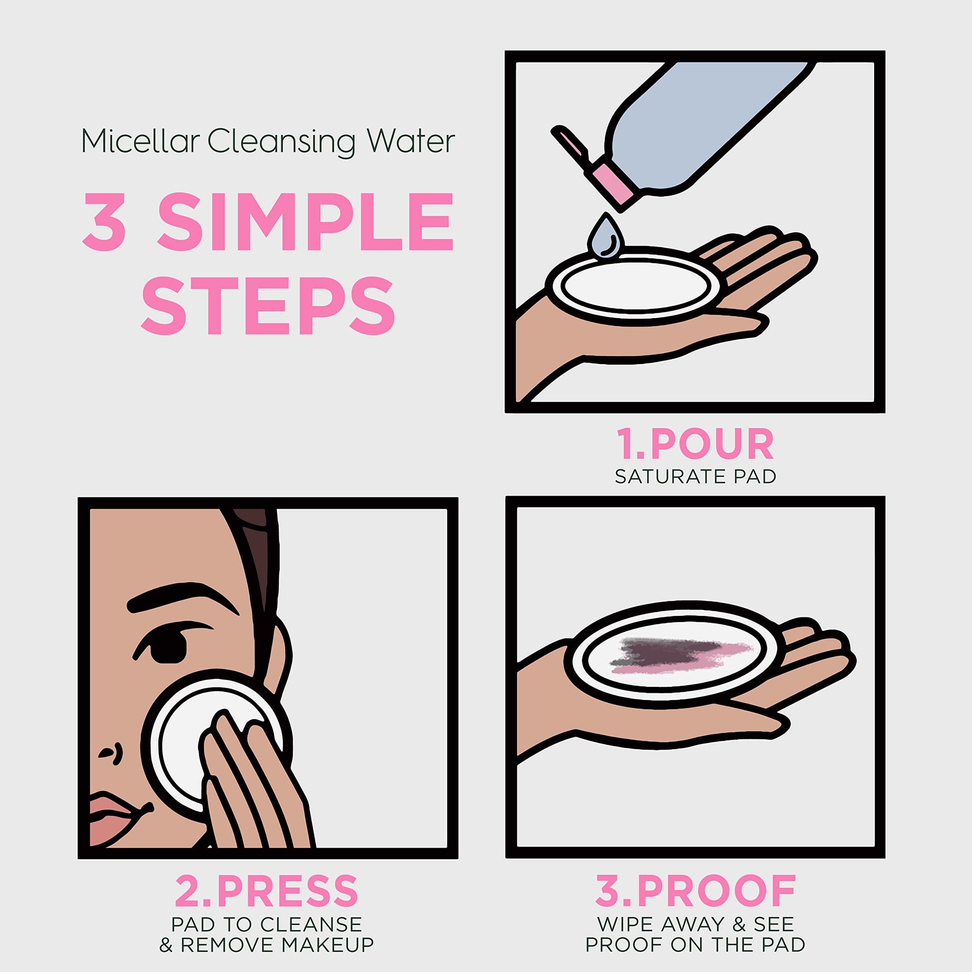 Garnier SkinActive Micellar Cleansing Water, For All Skin Types, 3.4 fl; oz., 3 Count Garnier