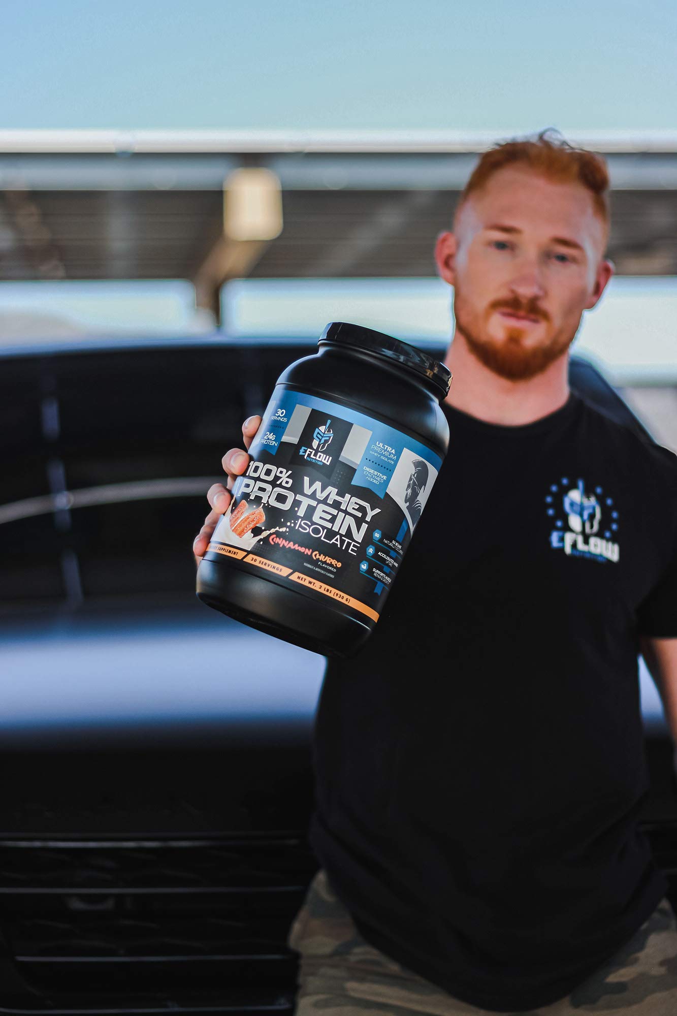 eFlow Nutrition 100% Whey Protein Isolate - Gluten & Lactose-Free Digestive Enzymes eFlow Nutrition