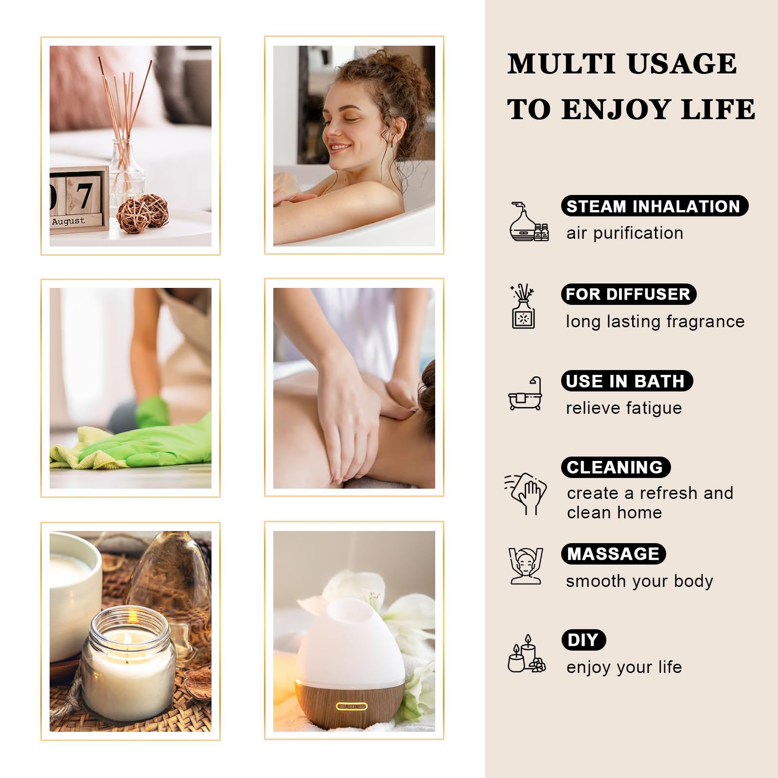 EUQEE Manuka Essential Oil 118ml Large Capacity Pure Manuka Oil with Glass Dropper for Skin EUQEE