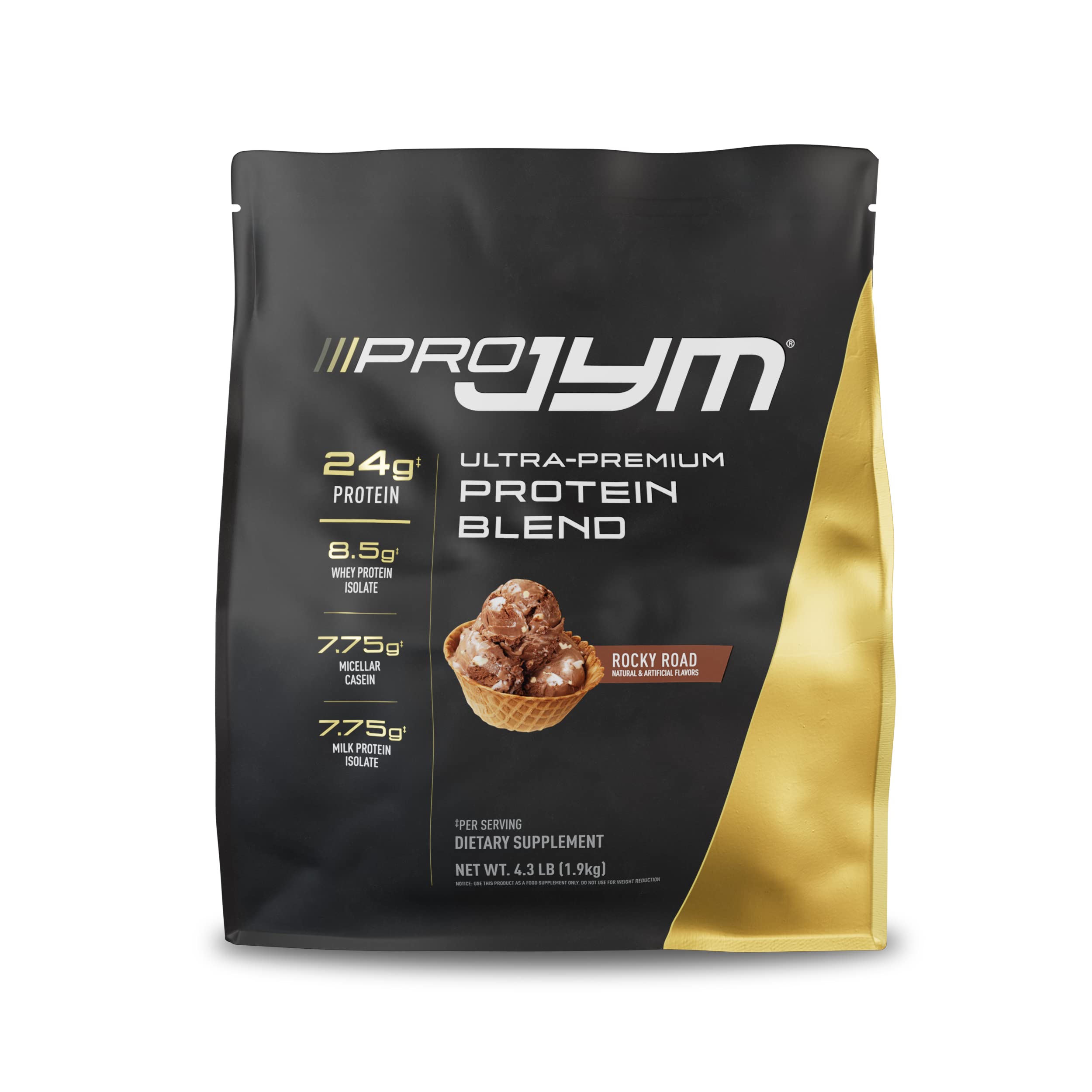 Pro JYM Protein Powder - Egg White, Milk, Whey Protein Isolates & Micellar Casein 