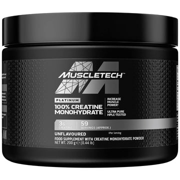 MuscleTech Platinum 100% Creatine Monohydrate Powder, Pure Creatine, Increase 