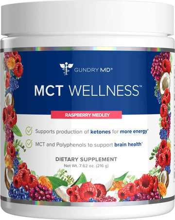 Gundry MD MCT Wellness Powder to Support Energy, Ketone Production and Brain Health