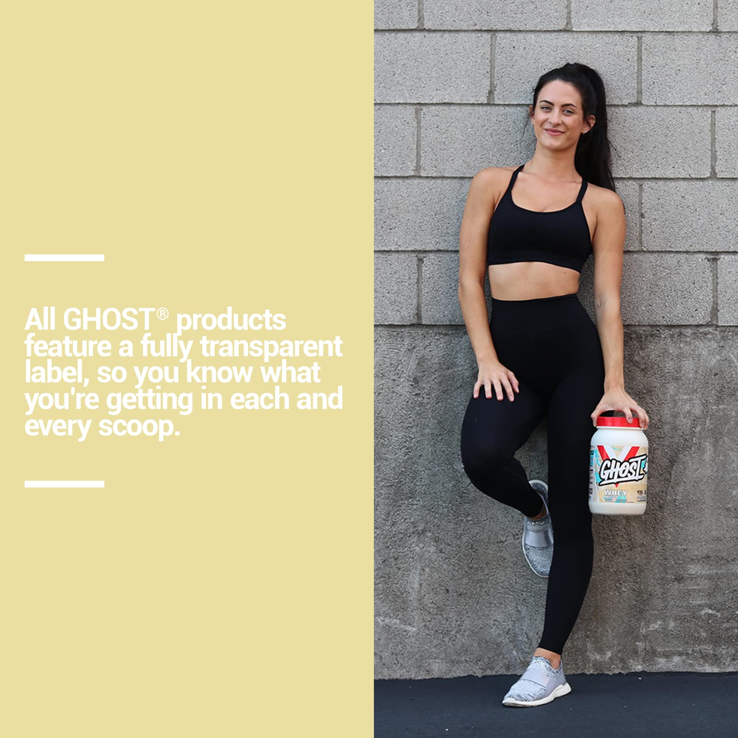 GHOST Whey Protein Powder, Marshmallow Cereal Milk - 2LB Tub, 25G of Protein GHOST