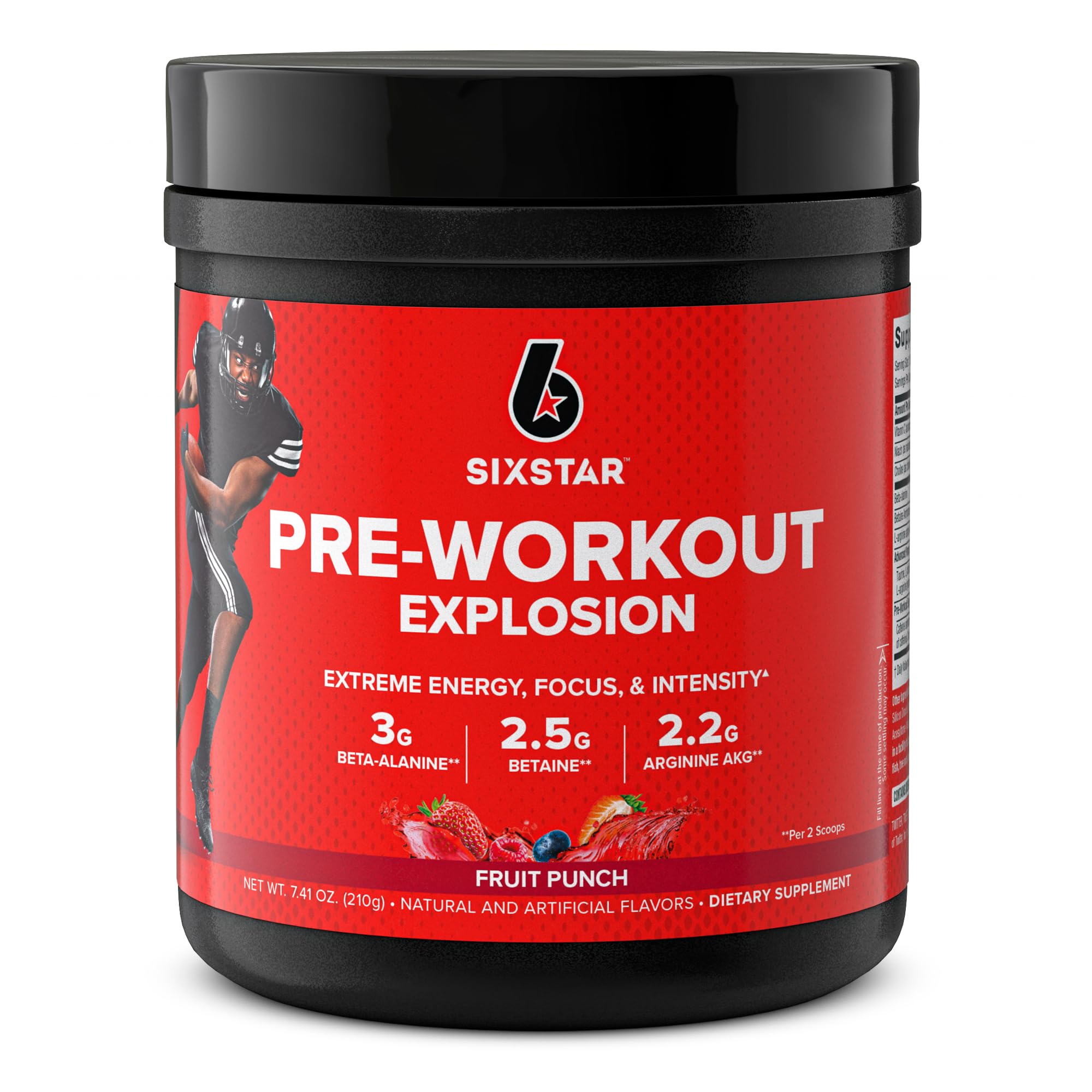 Six Star Pre Workout, PreWorkout Explosion, Pre Workout Powder for Men & Women