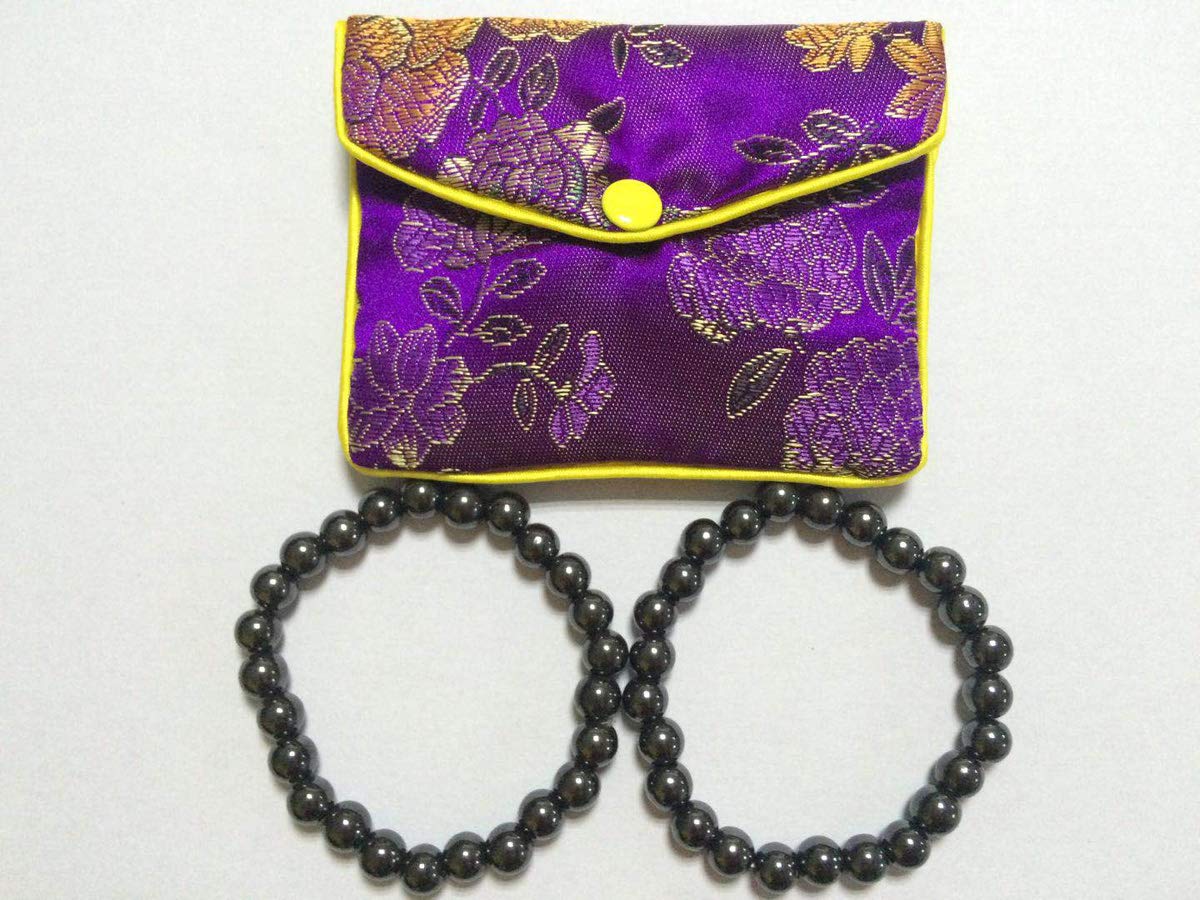 Drkao 2 Pack Magnetic Anklets Bracelets, Ankle Wrist Band, Magnetic Therapy Drkao