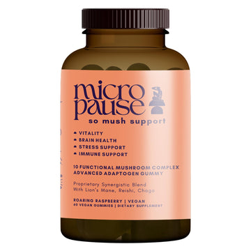 So Mush Support Hormone Free Gummies for Menopause - Supports Energy, Focus, Immunity,