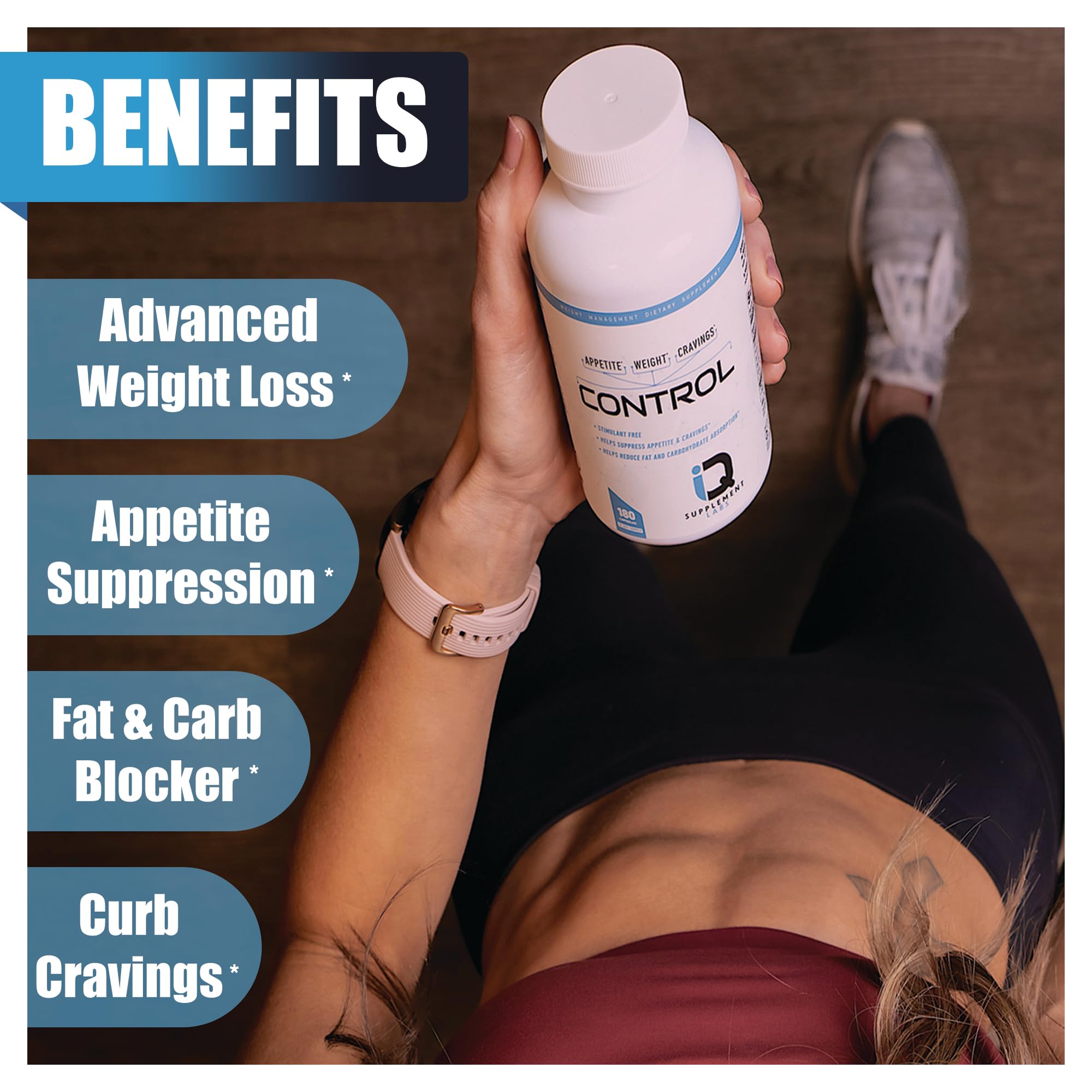 Control-Appetite Suppressant for Weight Loss | Hunger Suppression, Fat & Carb Blocker iQ Supplement Labs