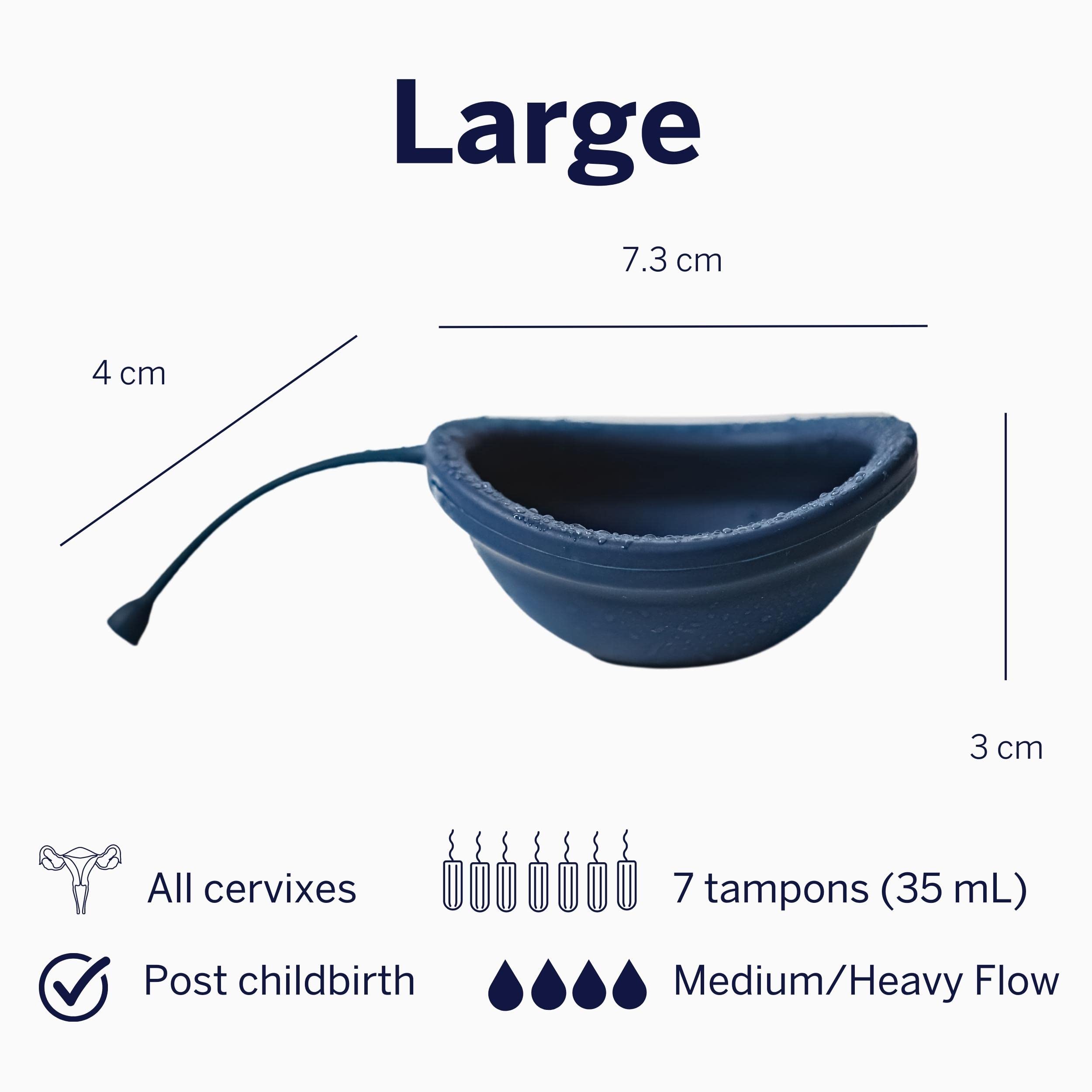 Pixie Soft Menstrual Disc - Ranked 1 for Most Soft Reusable Period Disc - Removable Stem Pixie Cup