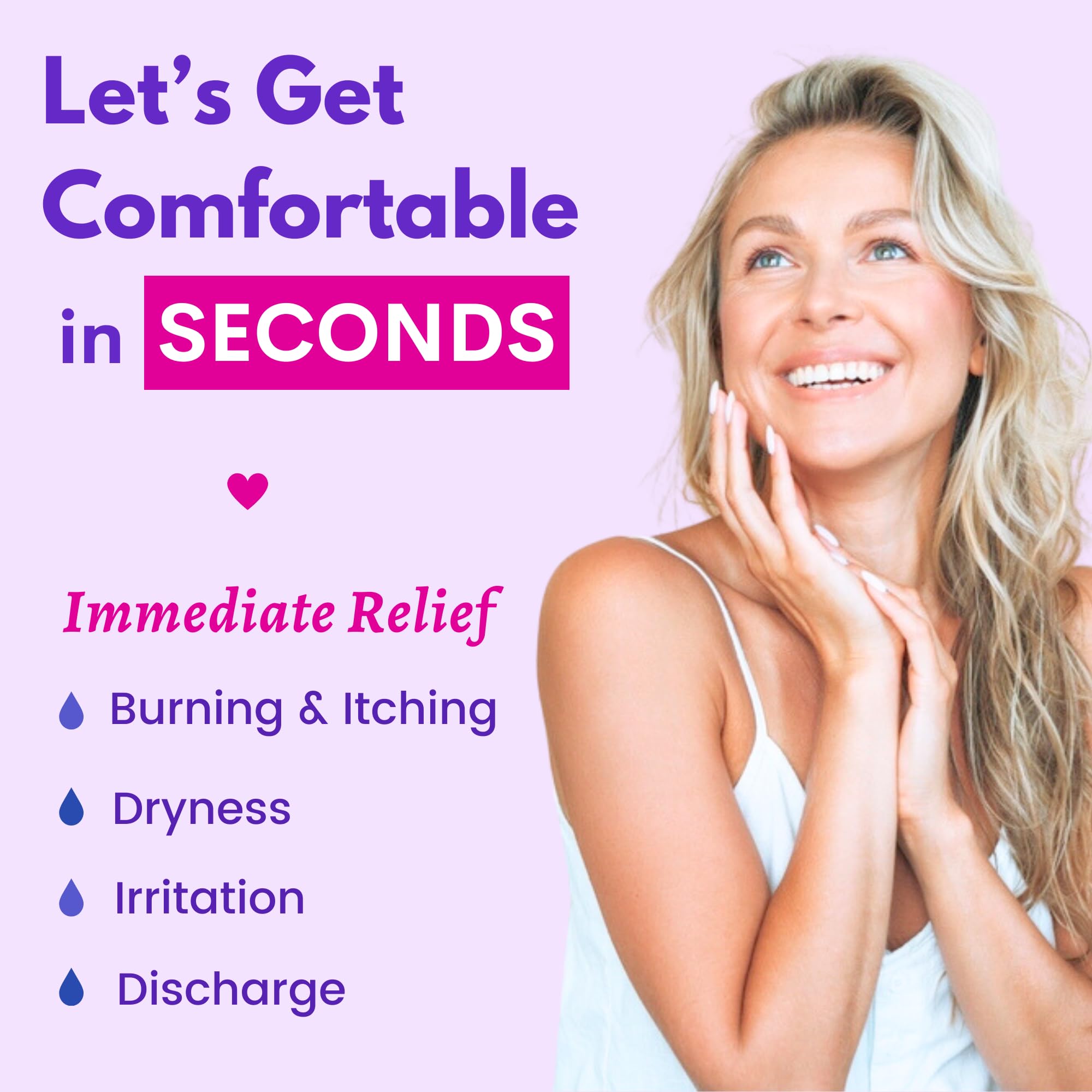 Muun Vaginal Moisturizer - Pack 12 Immediate Intimate Hydration - Dryness Burning Itching Muun