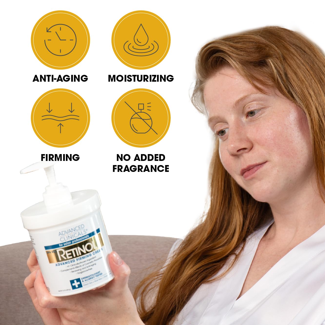 Advanced Clinicals Retinol Body Butter Lotion Moisturizer Face Lotion & Body Cream Advanced Clinicals