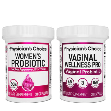 Physician's CHOICE Feminine Power Duo Bundle - Vaginal Probiotic 30ct + Womens Probiotic 60ct