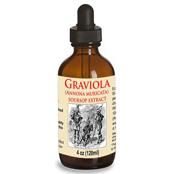 Organic Graviola Liquid Soursop Extract 4 oz Wildcrafted Tincture 