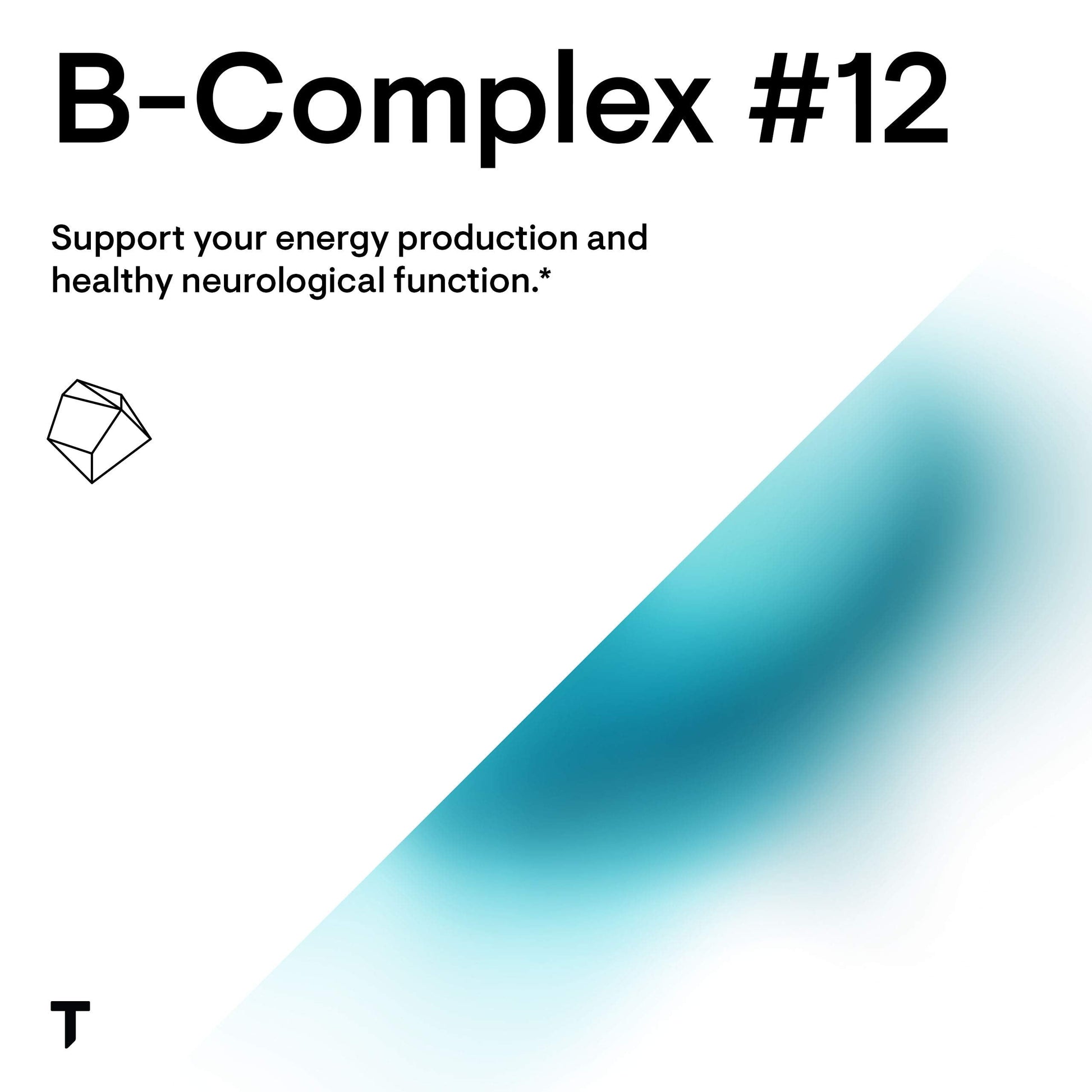 THORNE B-Complex #12 - Vitamin B Complex with Active B12 and Folate - 60 Capsules THORNE