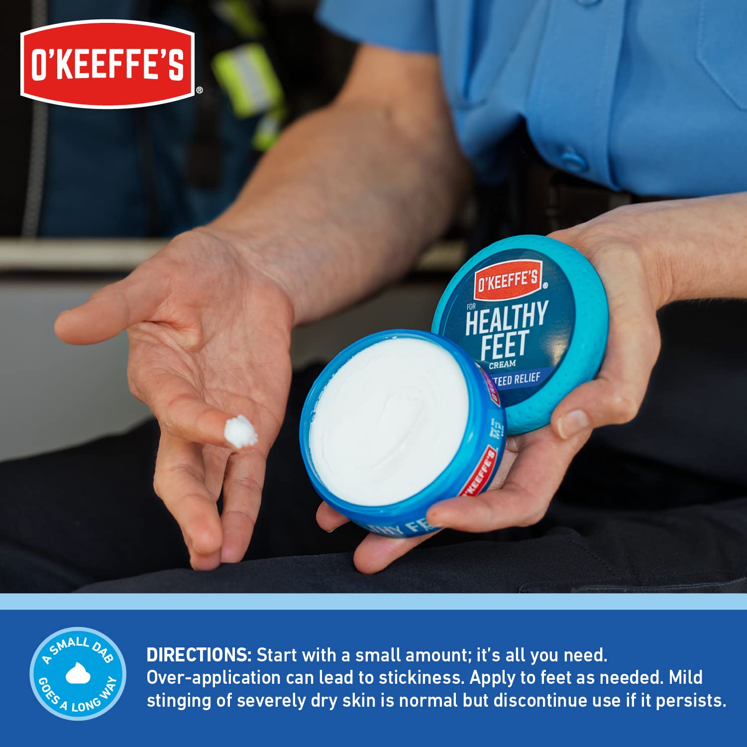 O'Keeffe's for Healthy Feet Foot Cream, Guaranteed Relief for Extremely Dry, Cracked Feet O'Keeffe's
