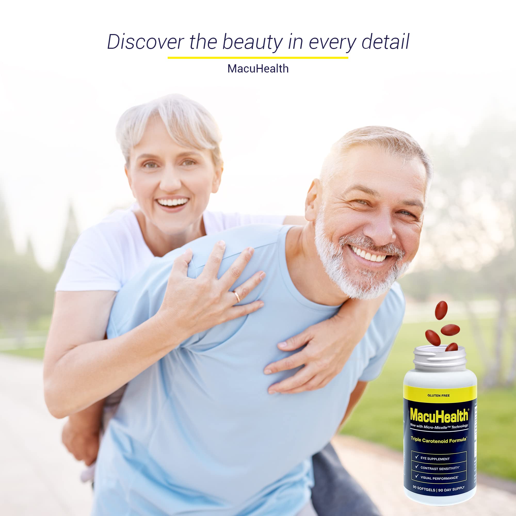 Macuhealth Triple Carotenoid Formula - Eye Vitamins for Adults - 90 Softg Macuhealth