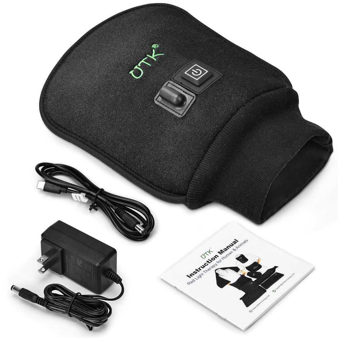 UTK Red Light Therapy Glove for Hands, Double-Sided Infrared Light Therapy Device for Finger