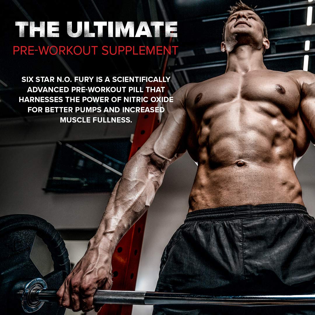 Six Star Nitric Oxide Supplement Nitric Oxide Fury Pre-Workout Pre Workout Nitric Oxide Six Star