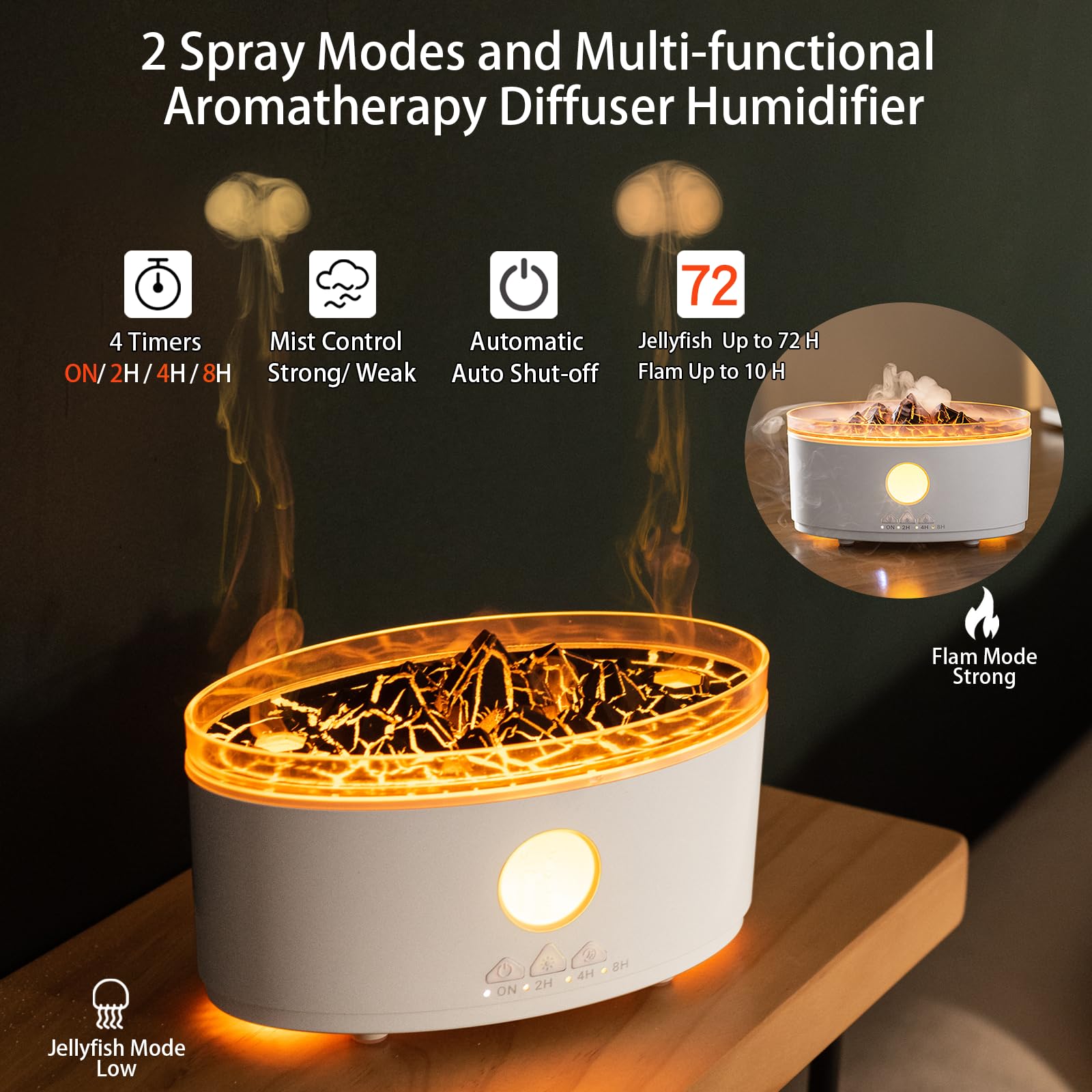 Paxeer Essential Oil Diffuser, 300ml Aromatherapy Diffuser with Remote Control, Auto Shut-Off & Timer Paxeer