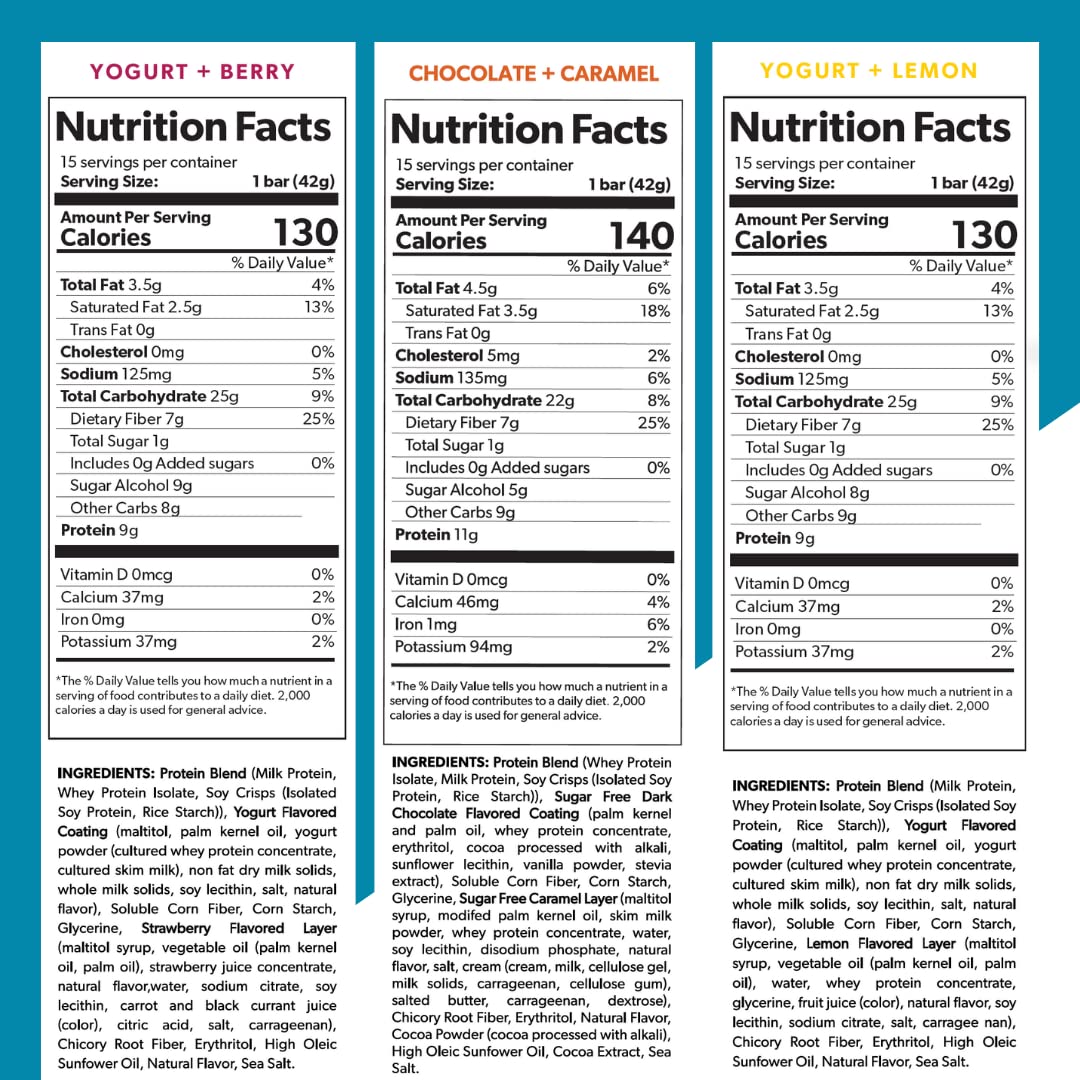 Extend Nutrition Diabetic Snacks for Sugar Control, Low Carb, Low Sugar, Low Calorie Snacks Extend Bar