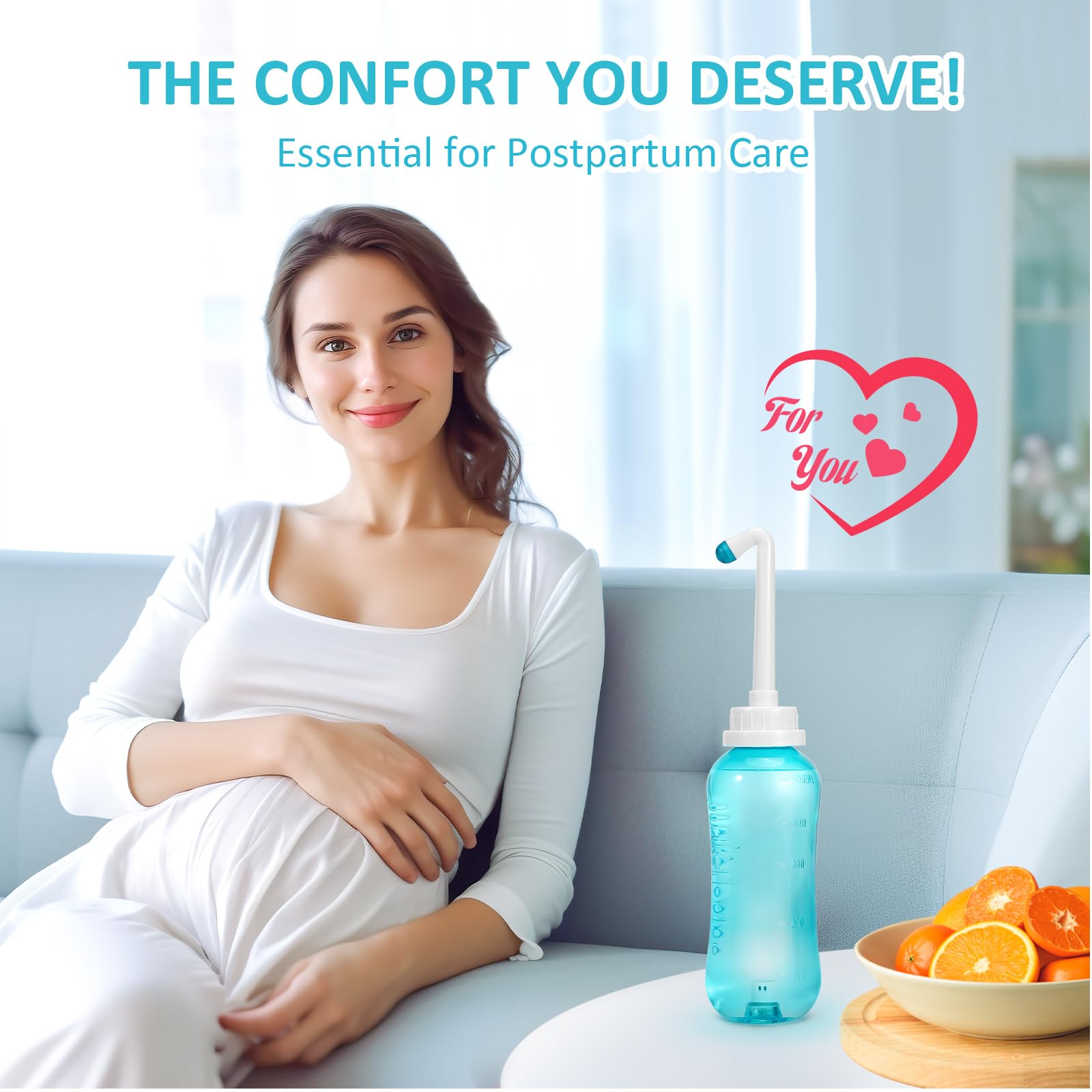 Peri Bottle Zitrads, Squeeze-Free Portable Bidet for Postpartum Essentials, Peri Bottles Zitrads