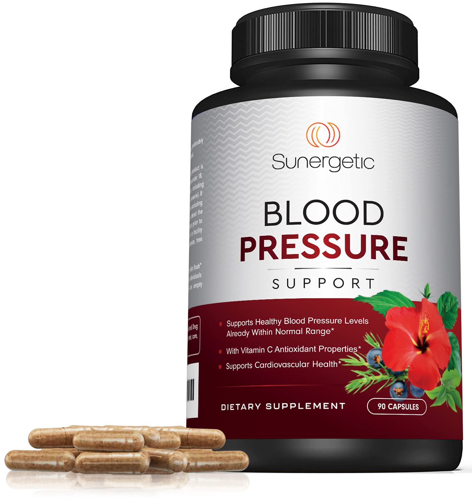 Premium Blood Pressure Support Supplement For Cardiovascular & Heart Health with Garlic Sunergetic