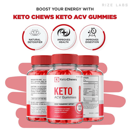 (2 Pack) Keto Chews Gummies - Keto Chews ACV Gummies for Weight Loss 525 MG