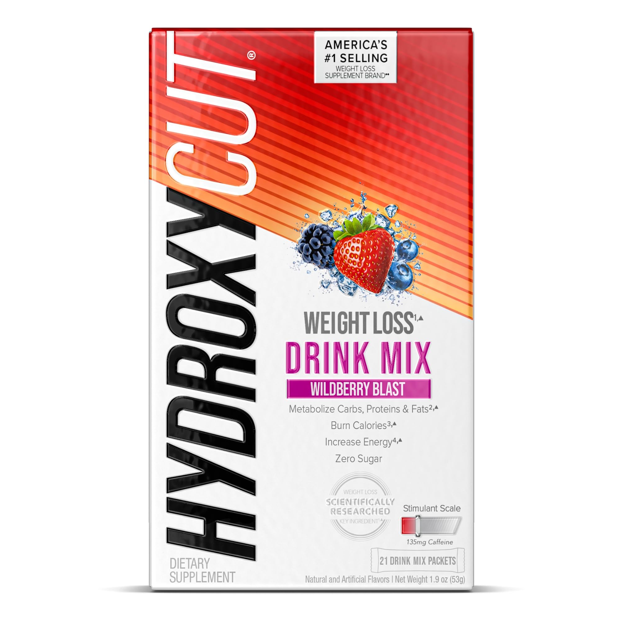 Hydroxycut Drink Mix Weight Loss for Women & Men Weight Loss Supplement 