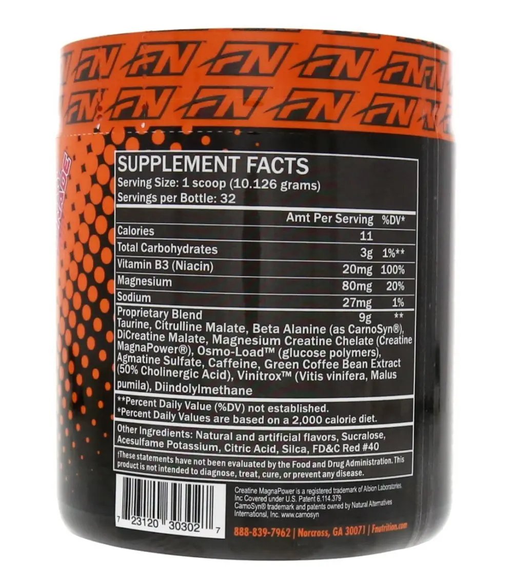 Formutech Nutrition Volatile Pre Workout, Cherry Lemonade, w/2 Forms of Creatine for Insane Muscle Pumps and Building Lean Muscle Mass 32 Servings