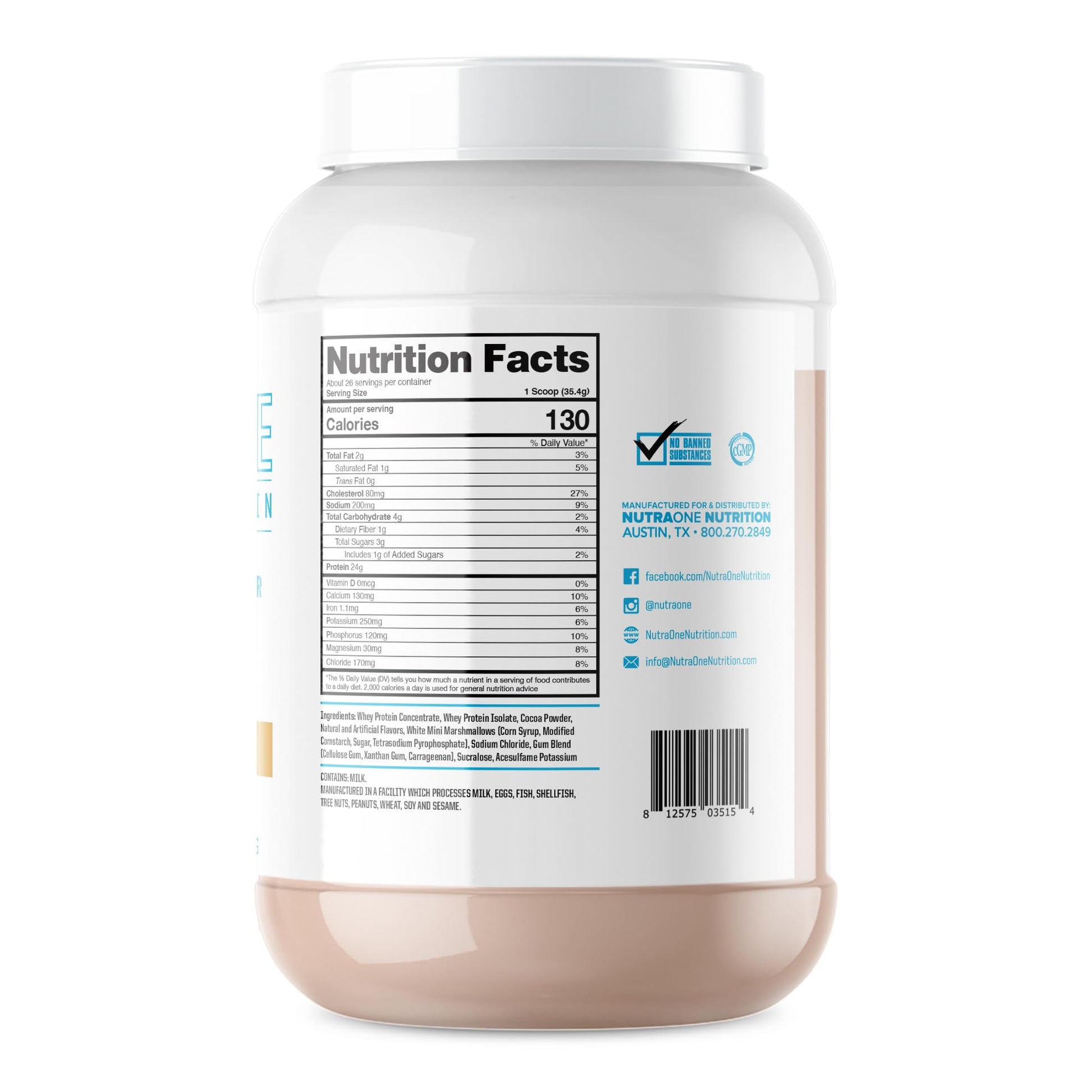 NutraOne ProteinOne Whey Protein Promote Recovery and Build Muscle with a Protein NutraOne