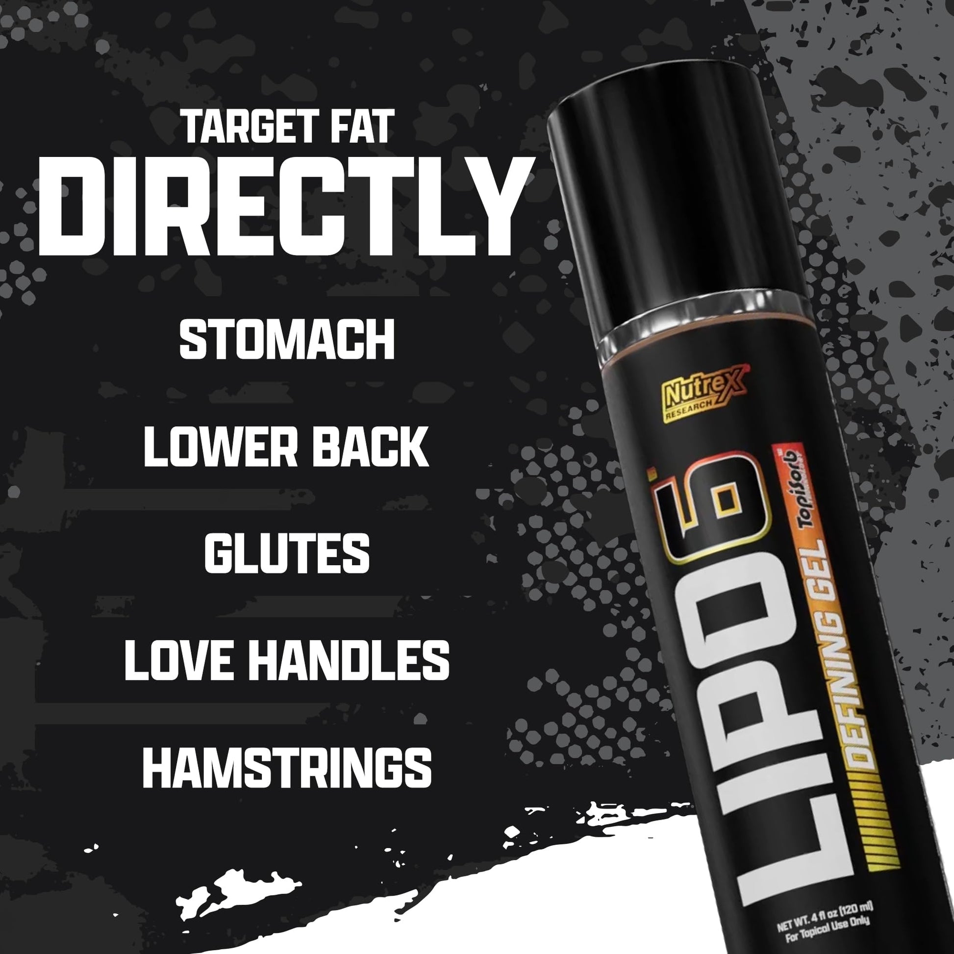 Lipo 6 Defining Gel Fast Acting Fat Burning Cream for Men & Women | Targets Stubborn Nutrex Research