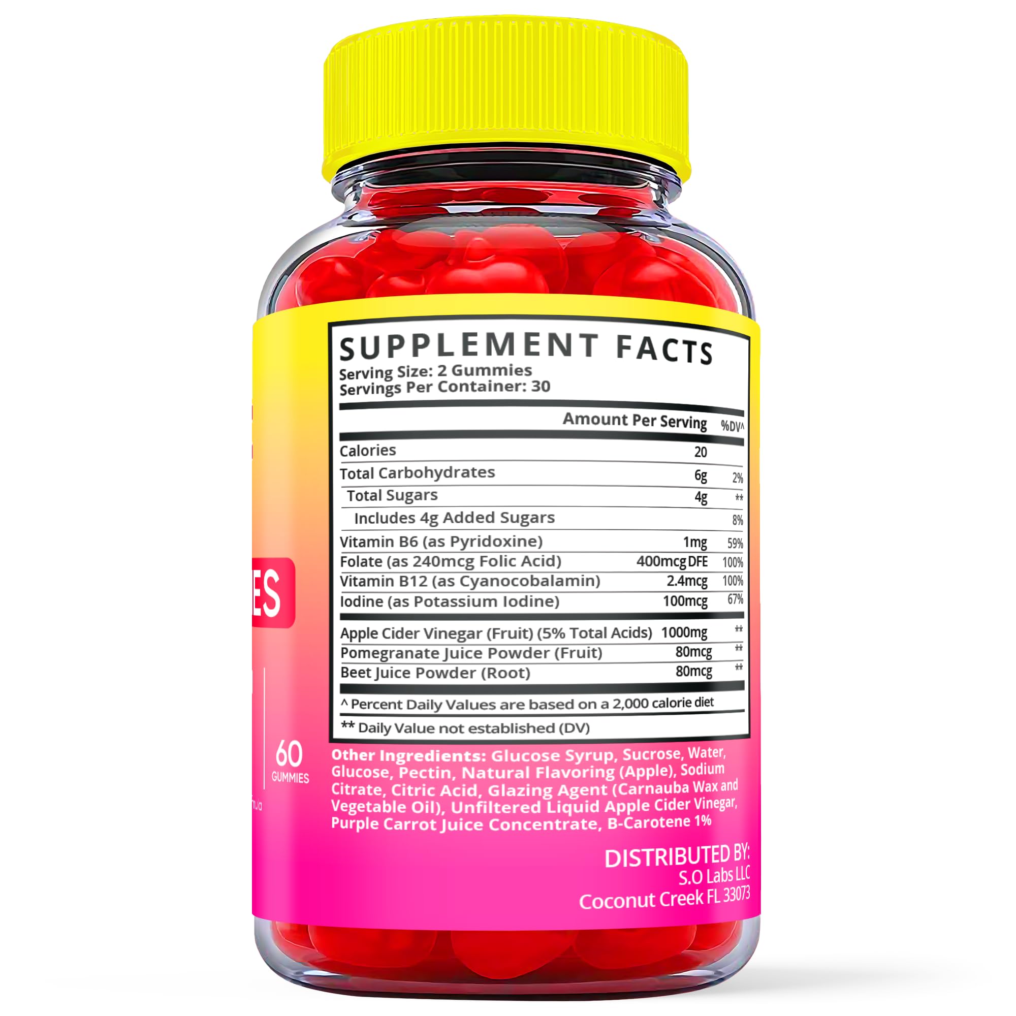 Keto ACV Gummies Advanced Weight Loss, ACV Supplement Work Fast Women Plus Men (2 Pack) S.O Labs