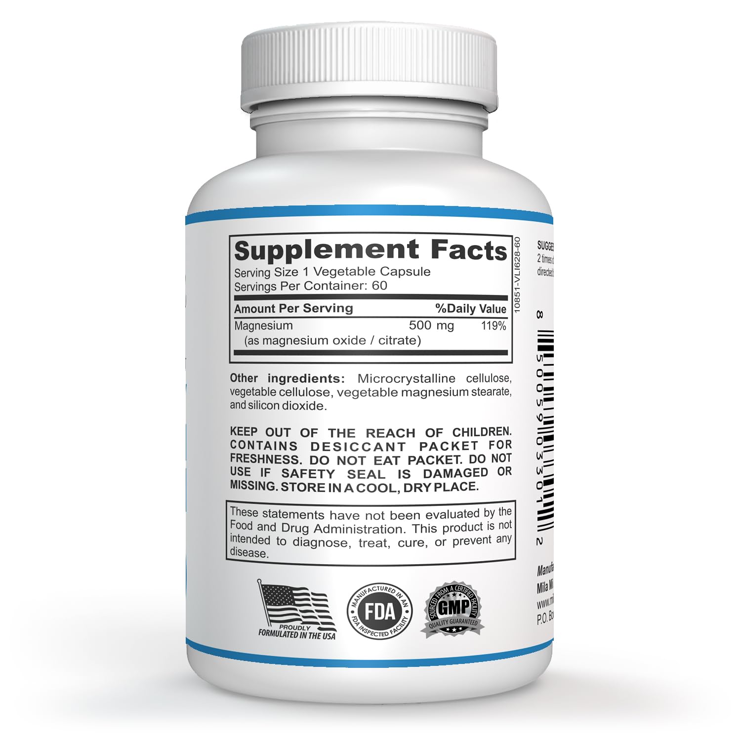 Milamiamor High Potency Magnesium | Whole Body Support | Heart, Nerve and Bone Milamiamor