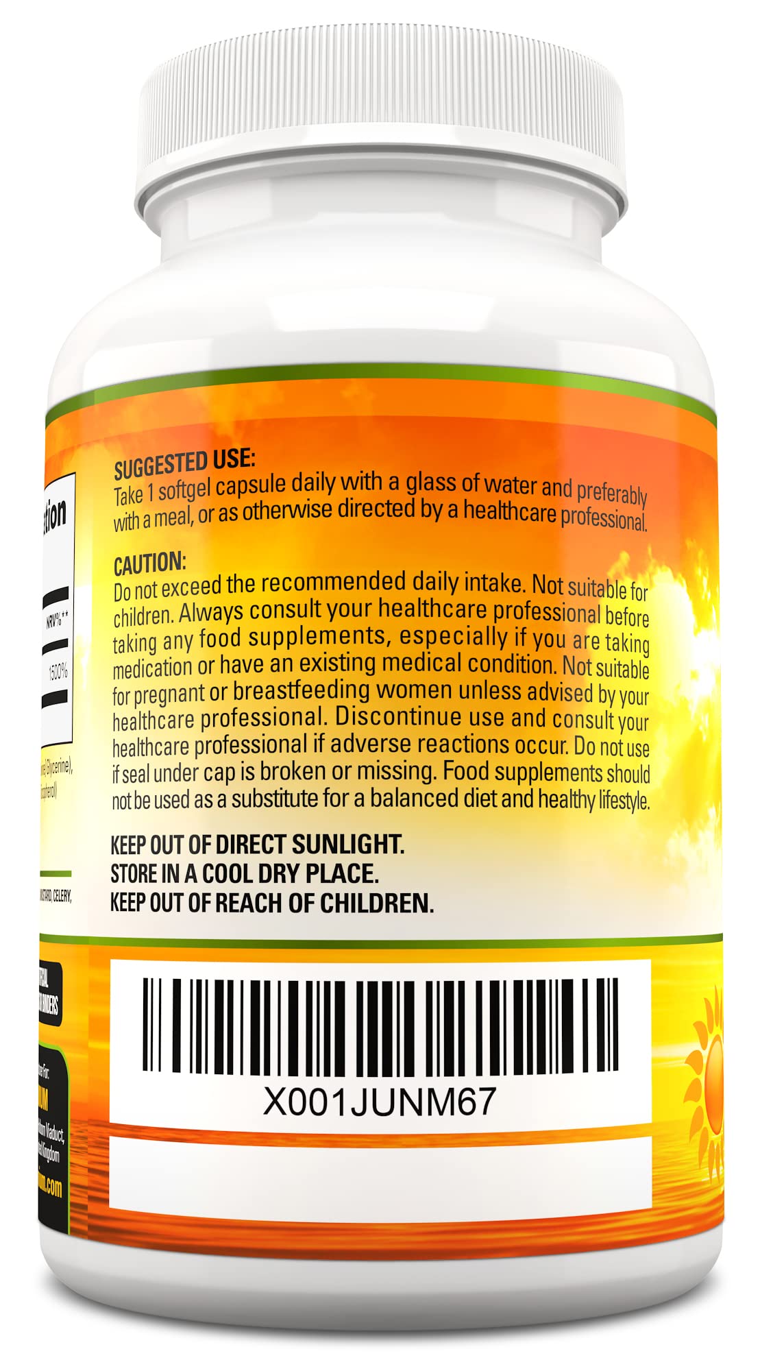 Vitamin D 3,000 IU, High Strength Vitamin D3 Supplement, 365 Easy to Swallow Softgels Vita Premium