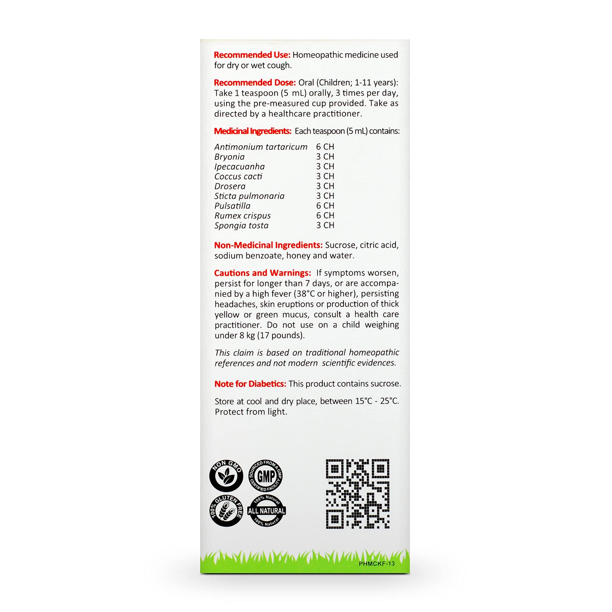 Mother’s Choice for Koff, for Dry and Wet Cough, Natural Cough Care for Kids with Honey, 125 ml PHARMARIS HEALTHY KIDZ MOTHER'S CHOICE