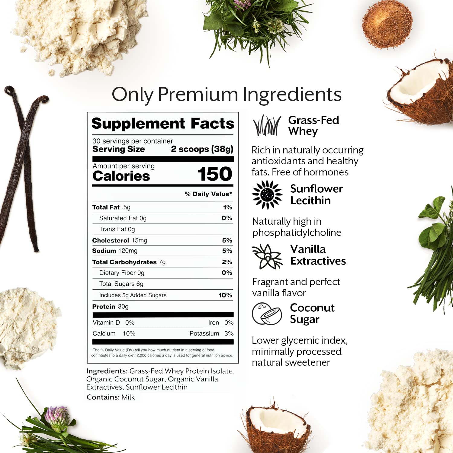 Promix Whey Protein Isolate Powder - Grass-Fed & 100% All Natural - ­Post Workout ProMix Nutrition