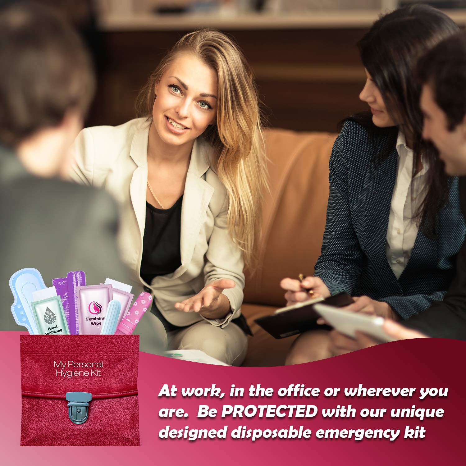 Menstrual Kit All-in-One | Convenience on The Go | Single Period Kit Pack for Travelling, Tweens pH Advantage