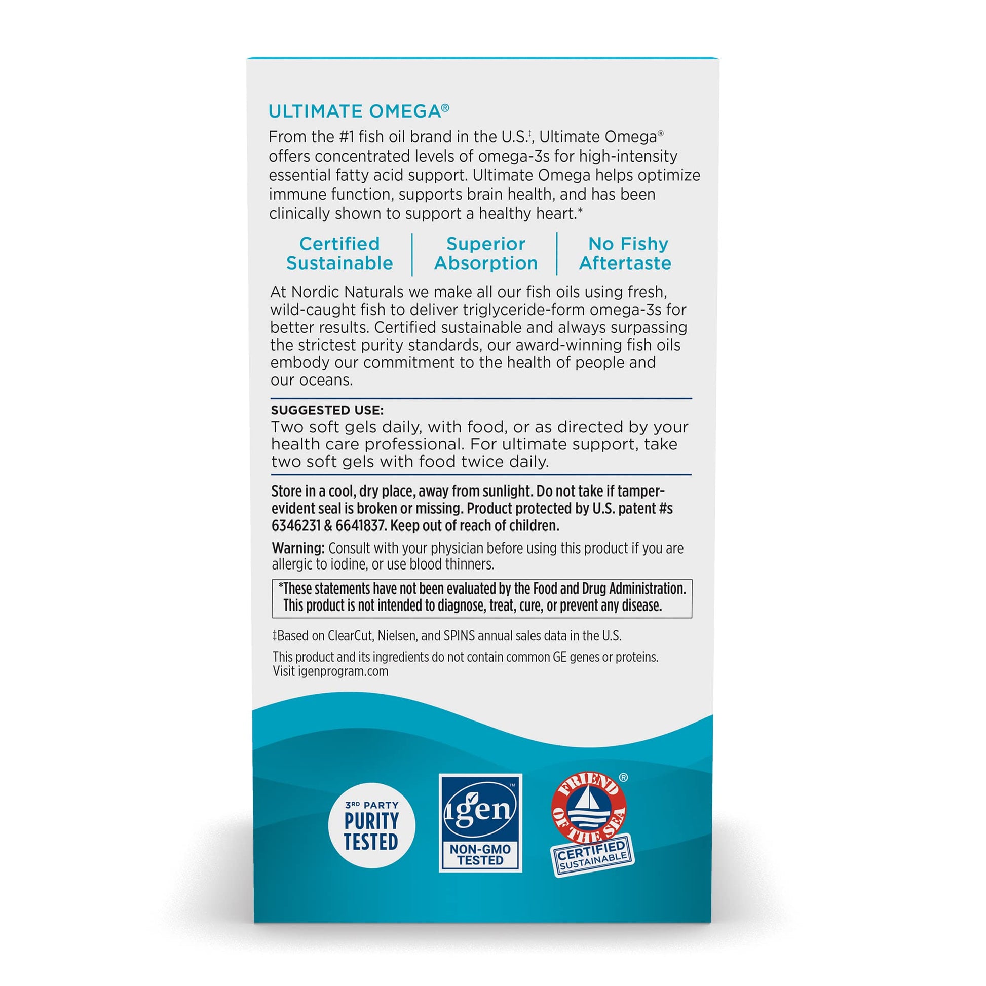 Nordic Naturals Ultimate Omega, Lemon Flavor - 90 Soft Gels - 1280 mg Omega-3 Nordic Naturals