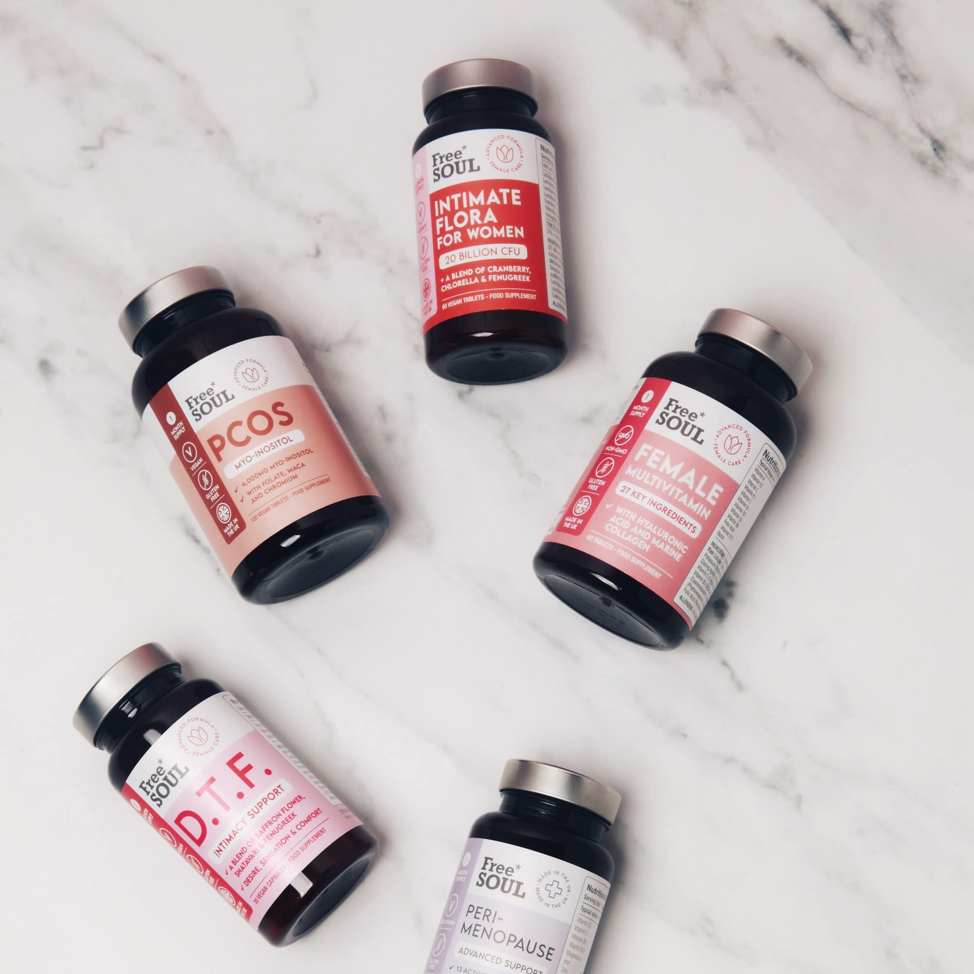 Free Soul Myo-Inositol Ultra Supplement with 4,000mg Myo-Inositol, 200ug Folate, 100ug Free Soul