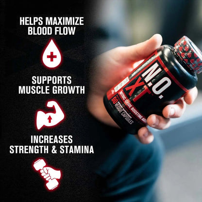 Jacked Factory N.O. XT Nitric Oxide Supplement, Growth Surge Post Workout Muscle Builder, Build XT Muscle Builder