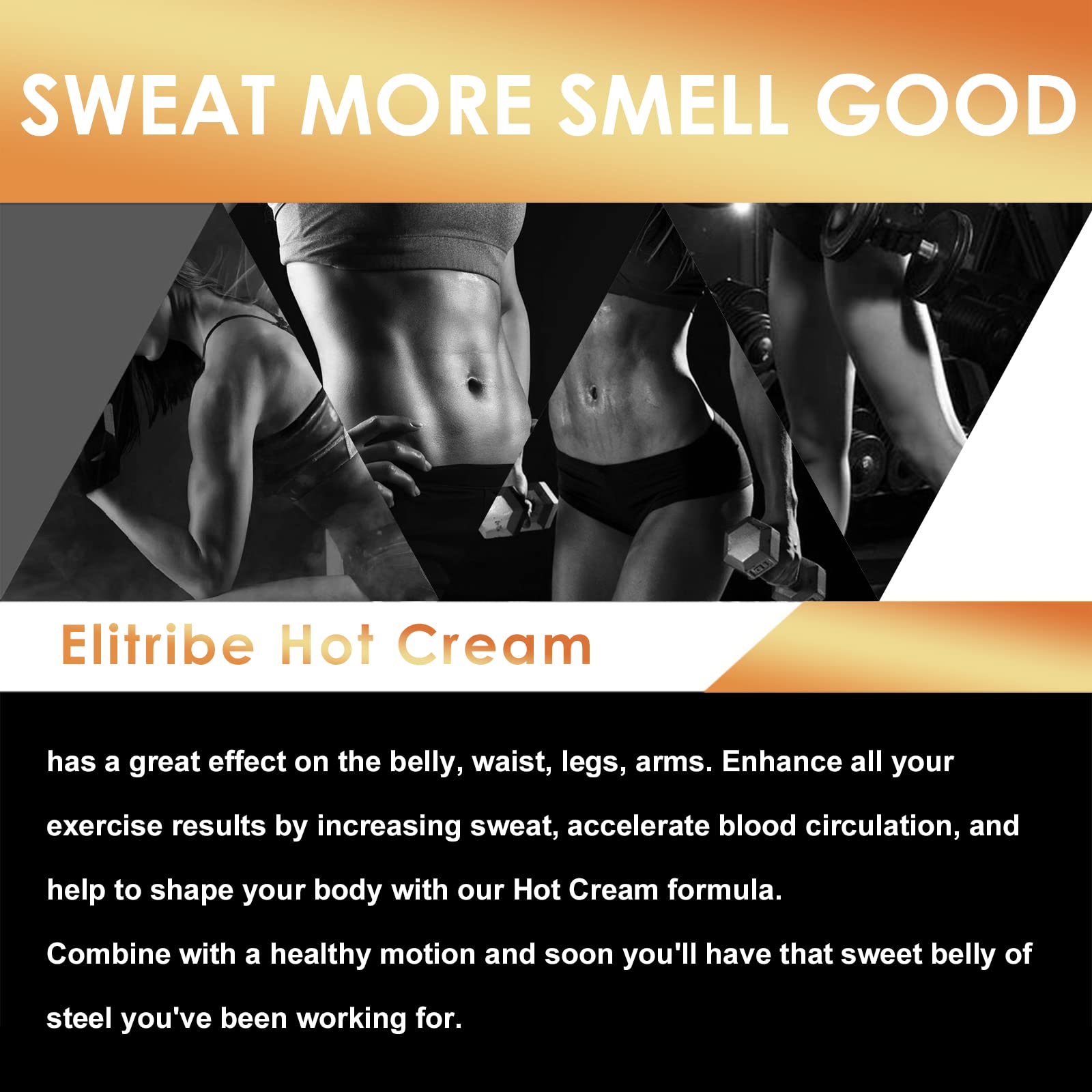 Elitribe Hot Cream Sweat Workout Enhancer Gel - Fat Burning, Cellulite & Firming Body Elitribe