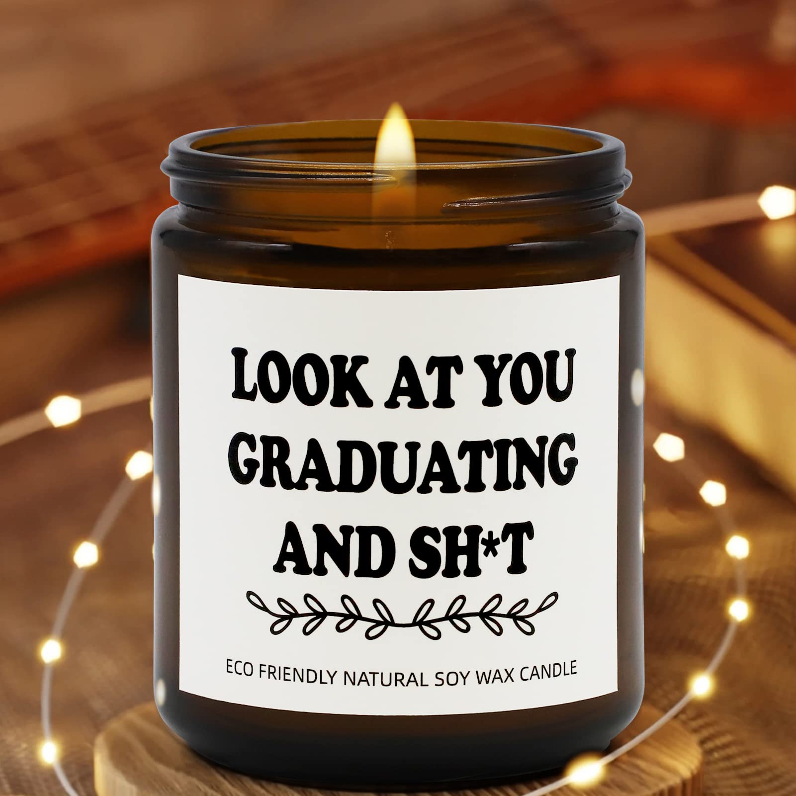 Joyseller Funny Graduation Gift for Her/Him, Look at You Graduation Candles for Party Decorations