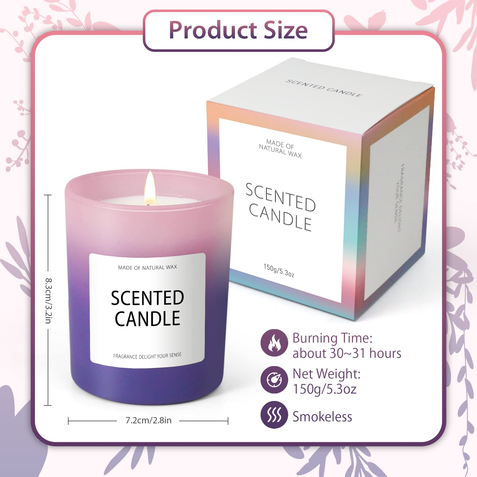 Candles, Scented Candles, Candles for Home Scented, Scented Candle Gift Set for Women STRN