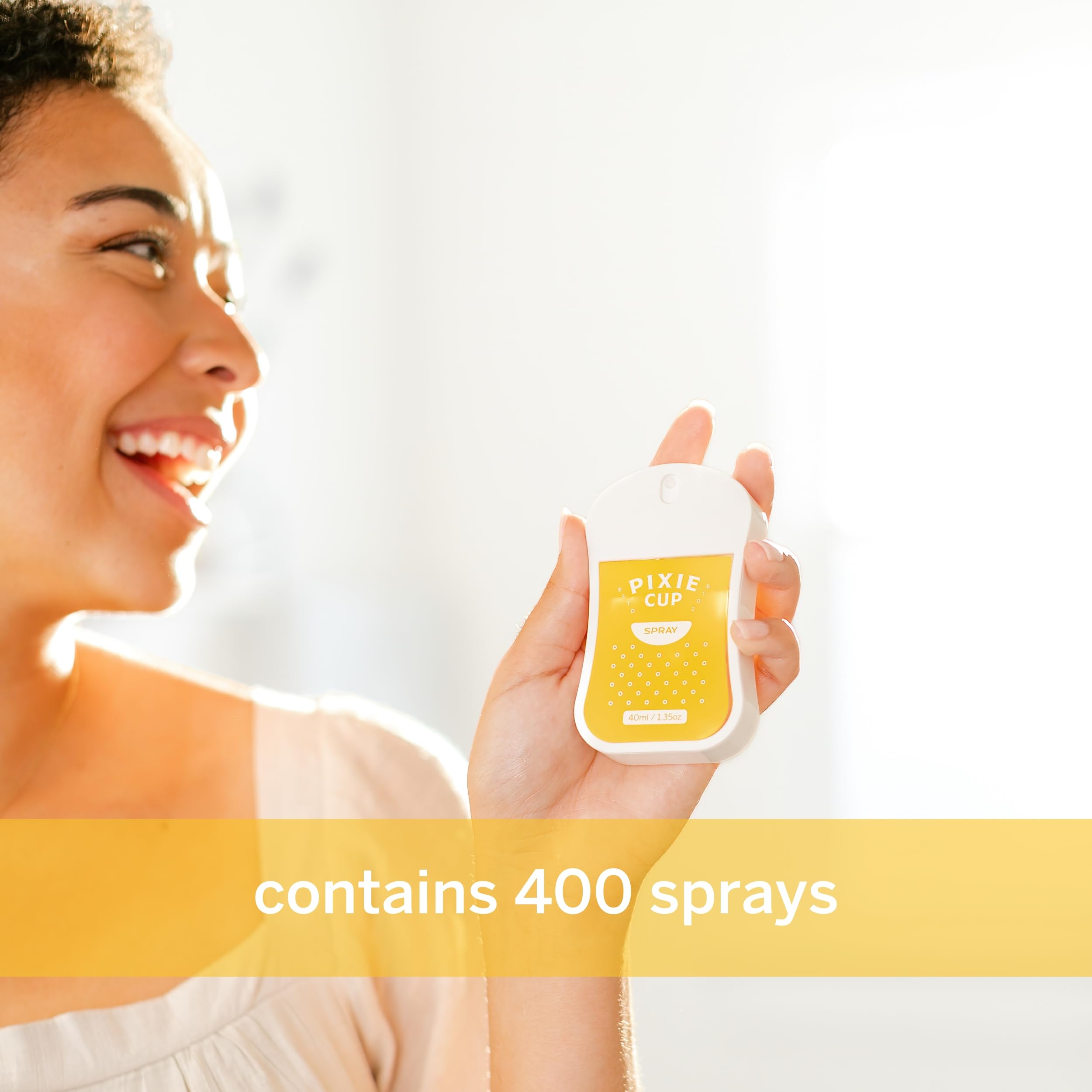 Pixie Sterilizer Spray for Menstrual Cups - Complete Sterilization in Just A Quick Spray - 100% Hypoallergenic Pixie Cup